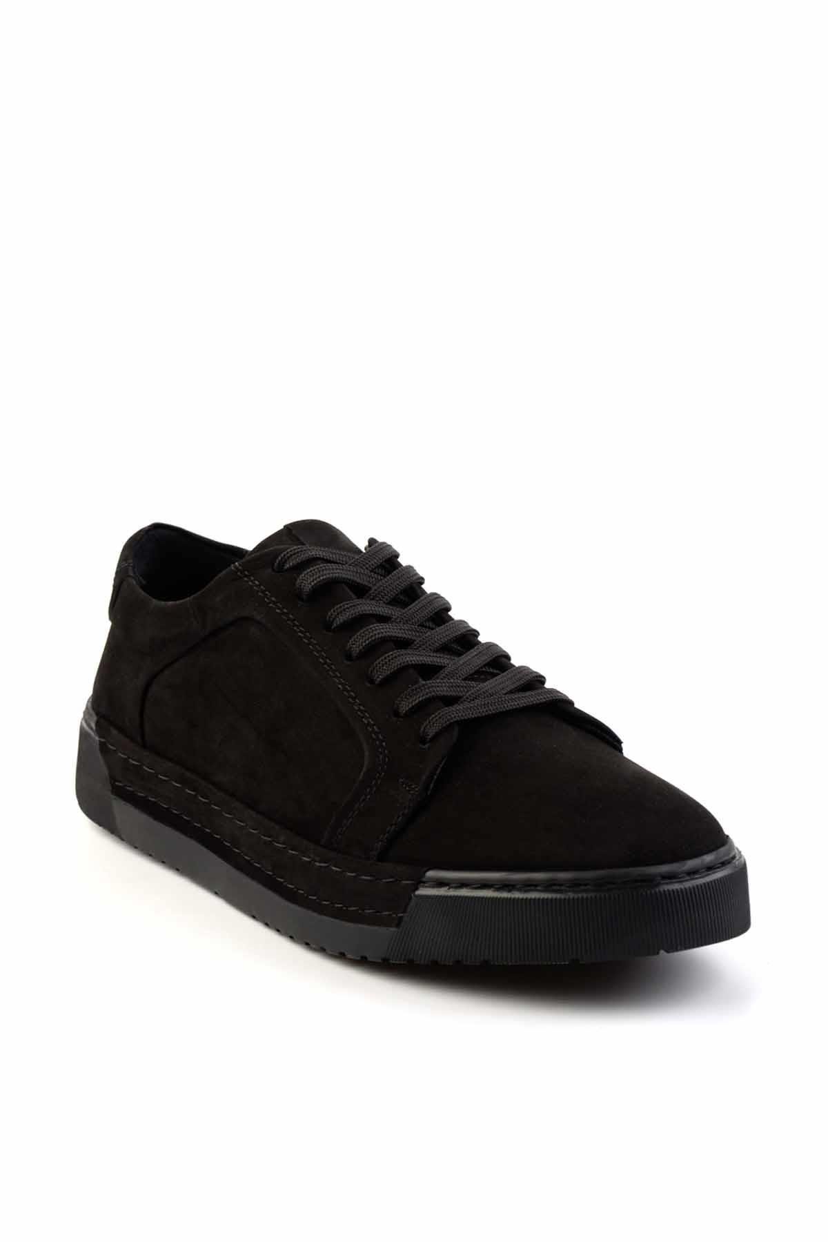 Siyah Leather Erkek Casual Ayakkabı E01034250801