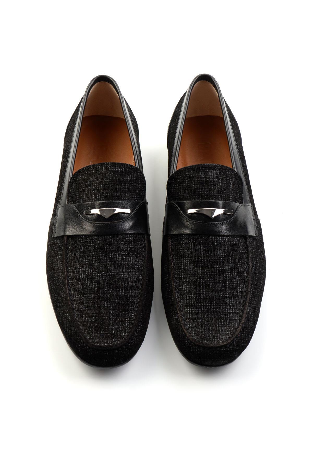 Siyah Leather Erkek Casual Ayakkabı E01758028104