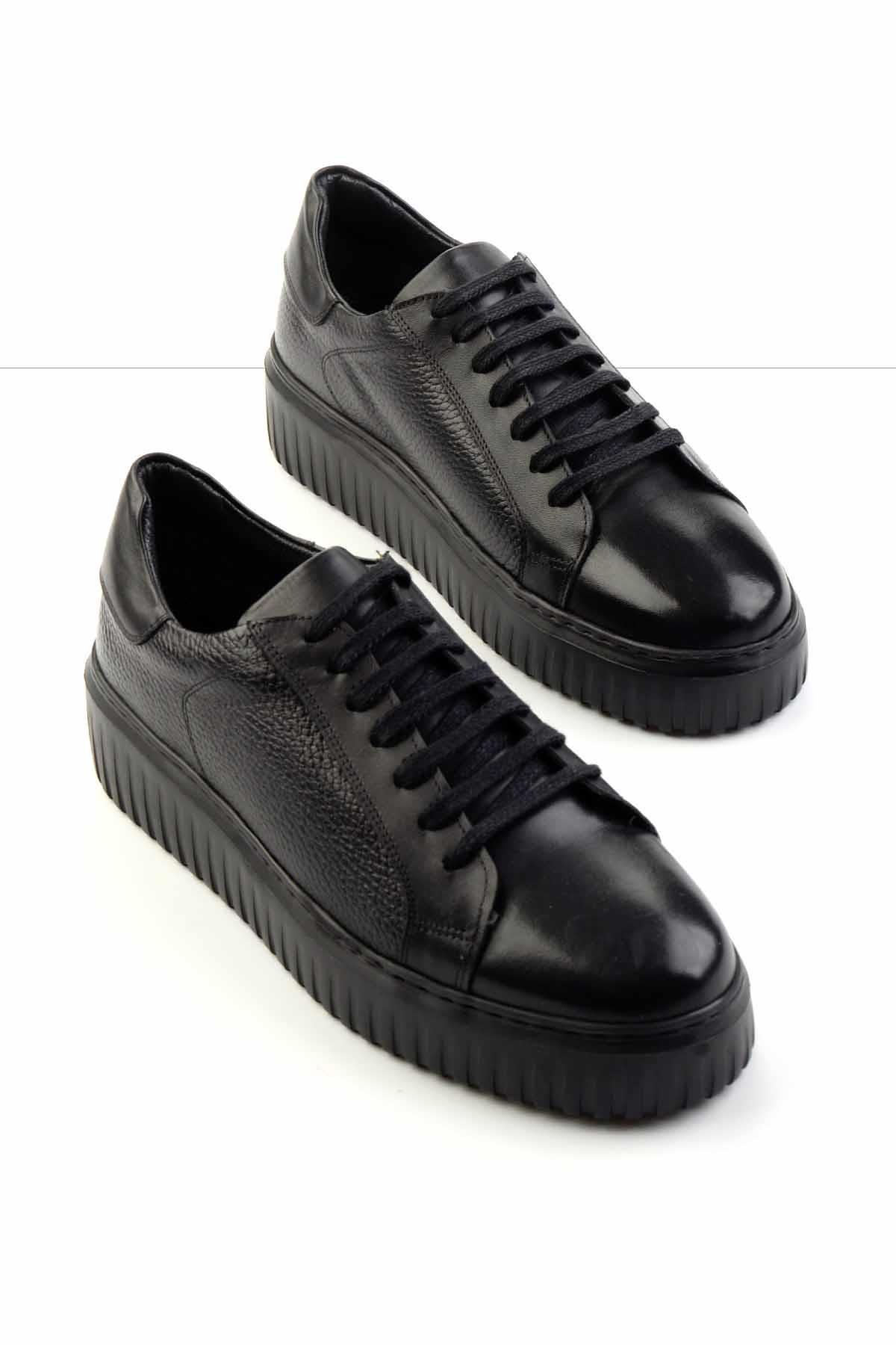 Siyah Leather Erkek Casual Ayakkabı E01310116640
