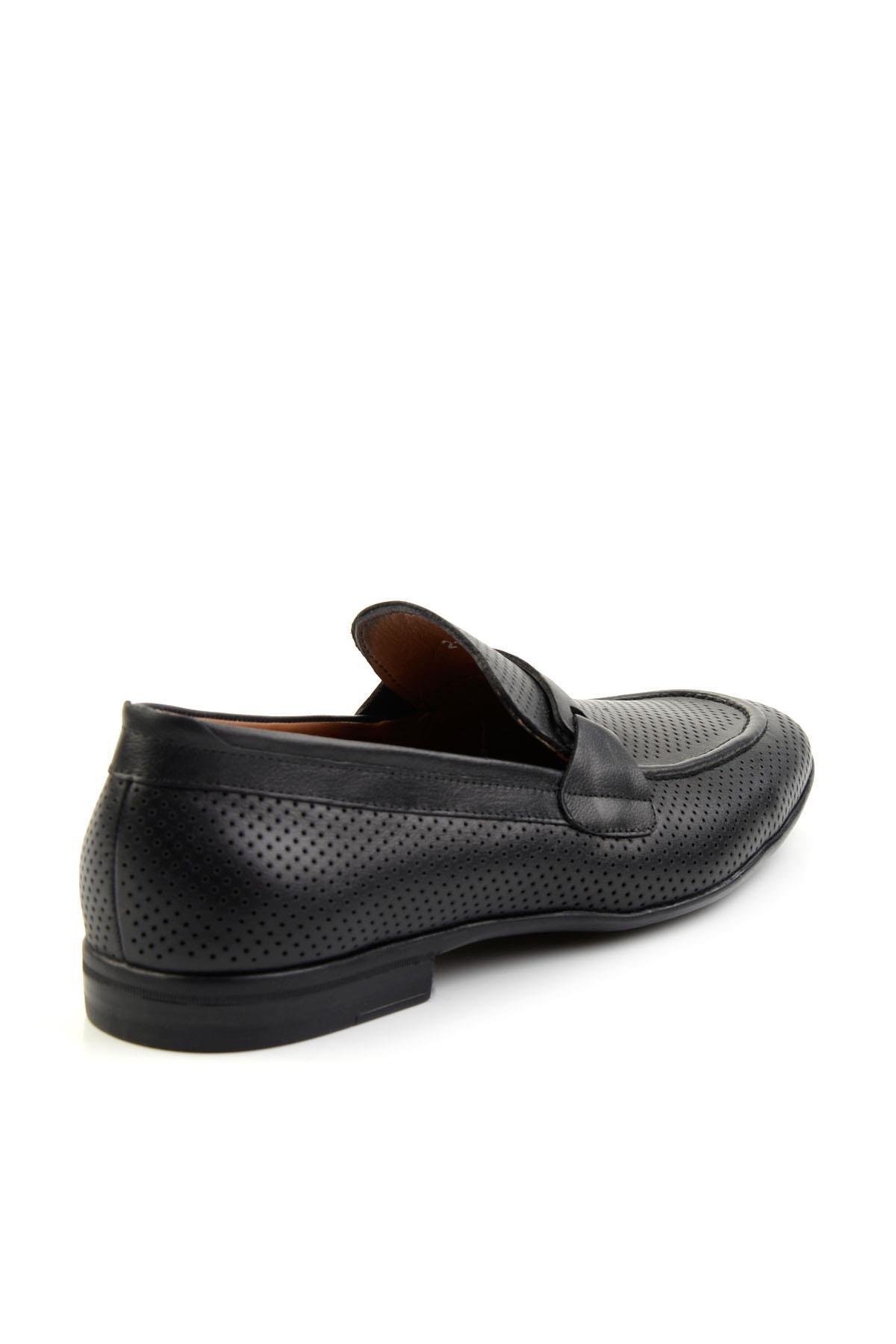 Siyah Leather Erkek Casual Ayakkabı E01758219641