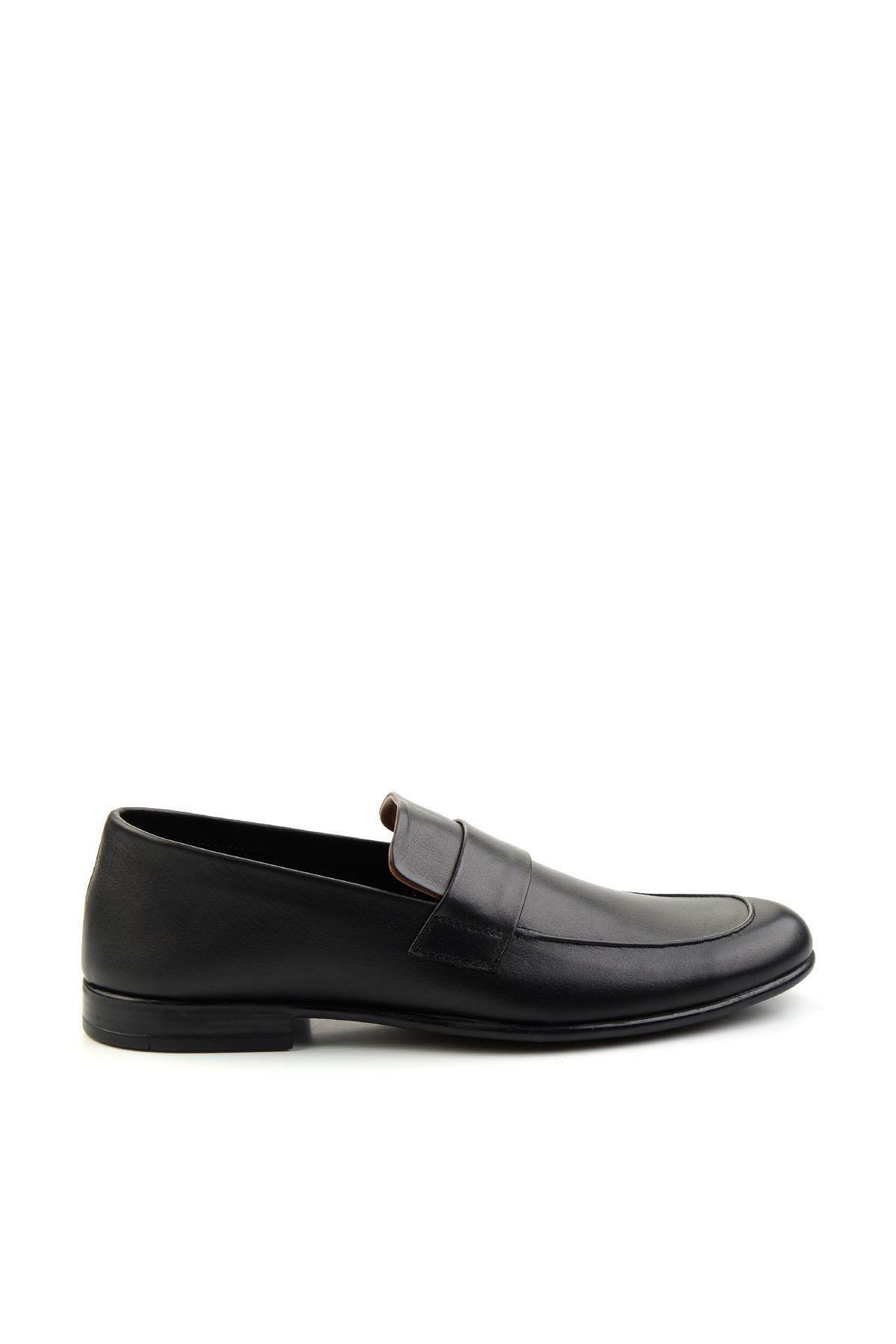 Siyah Leather Erkek Casual Ayakkabı E01758313403