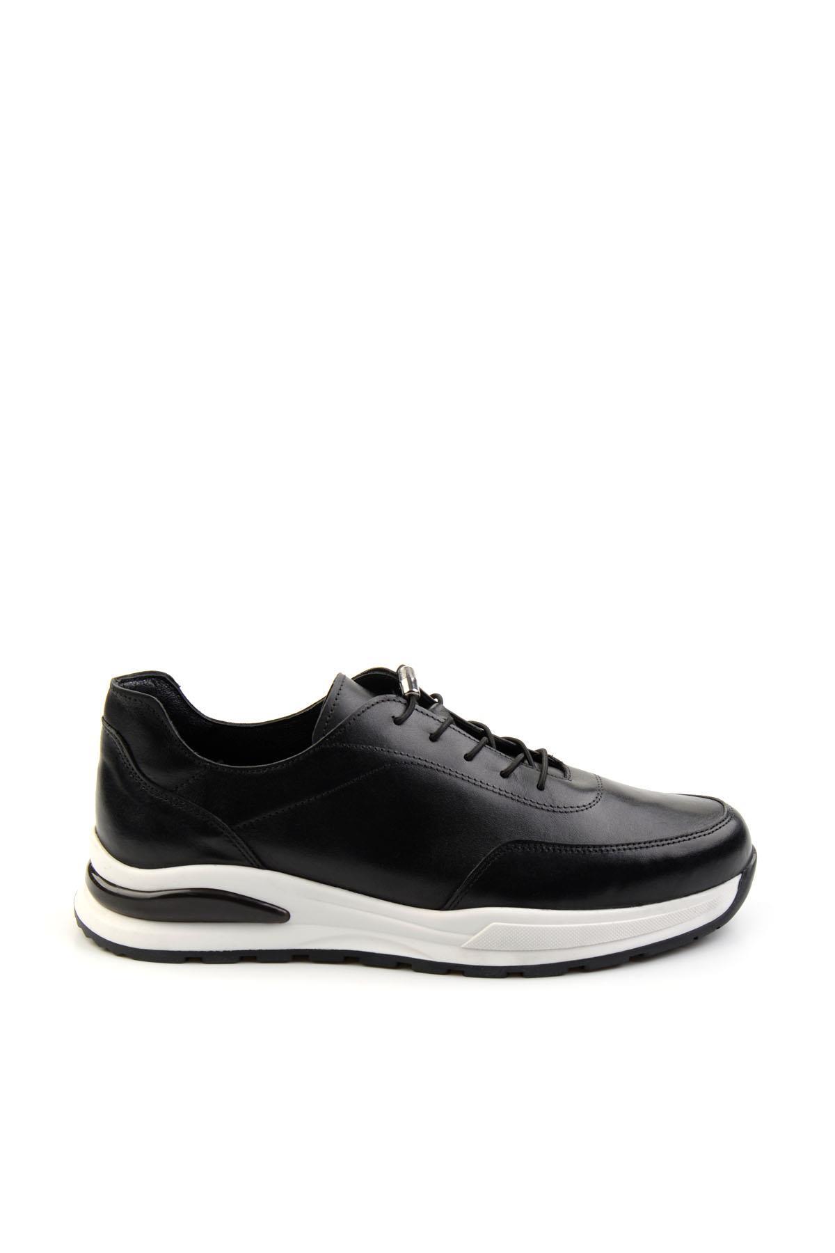 Siyah Leather Erkek Casual Ayakkabı E01011031303