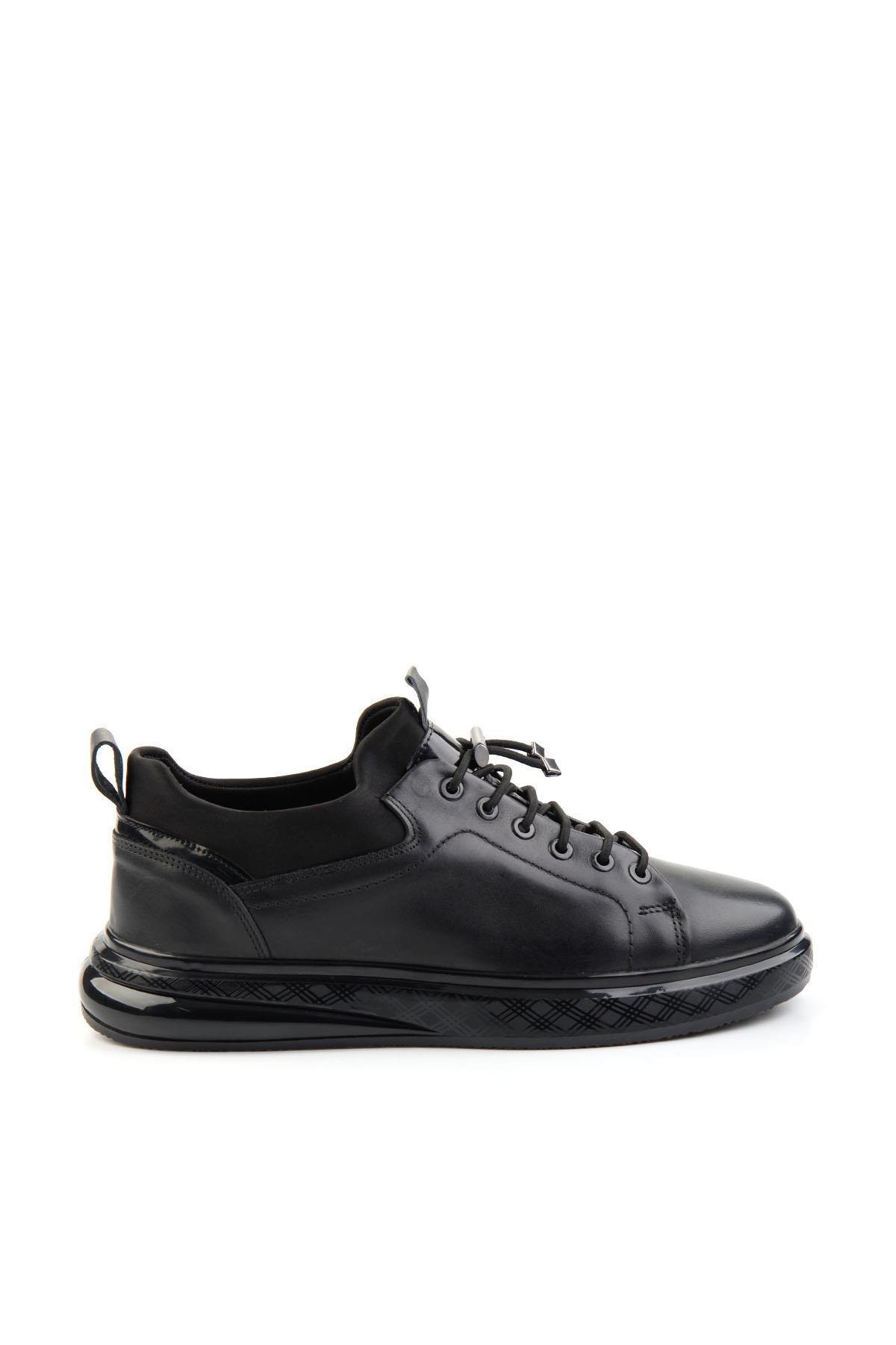 Siyah Leather Erkek Casual Ayakkabı E01401082243