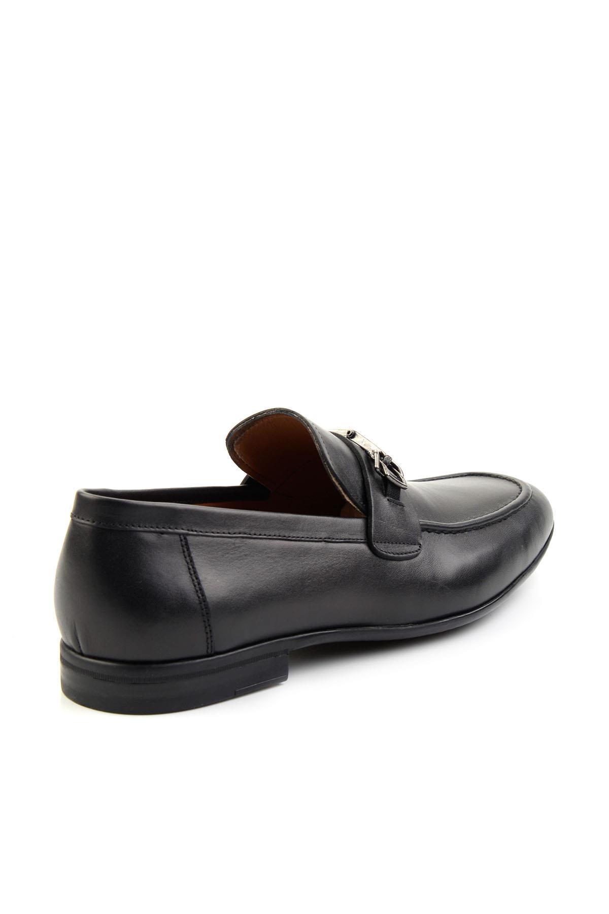 Siyah Leather Erkek Casual Ayakkabı E01758239803