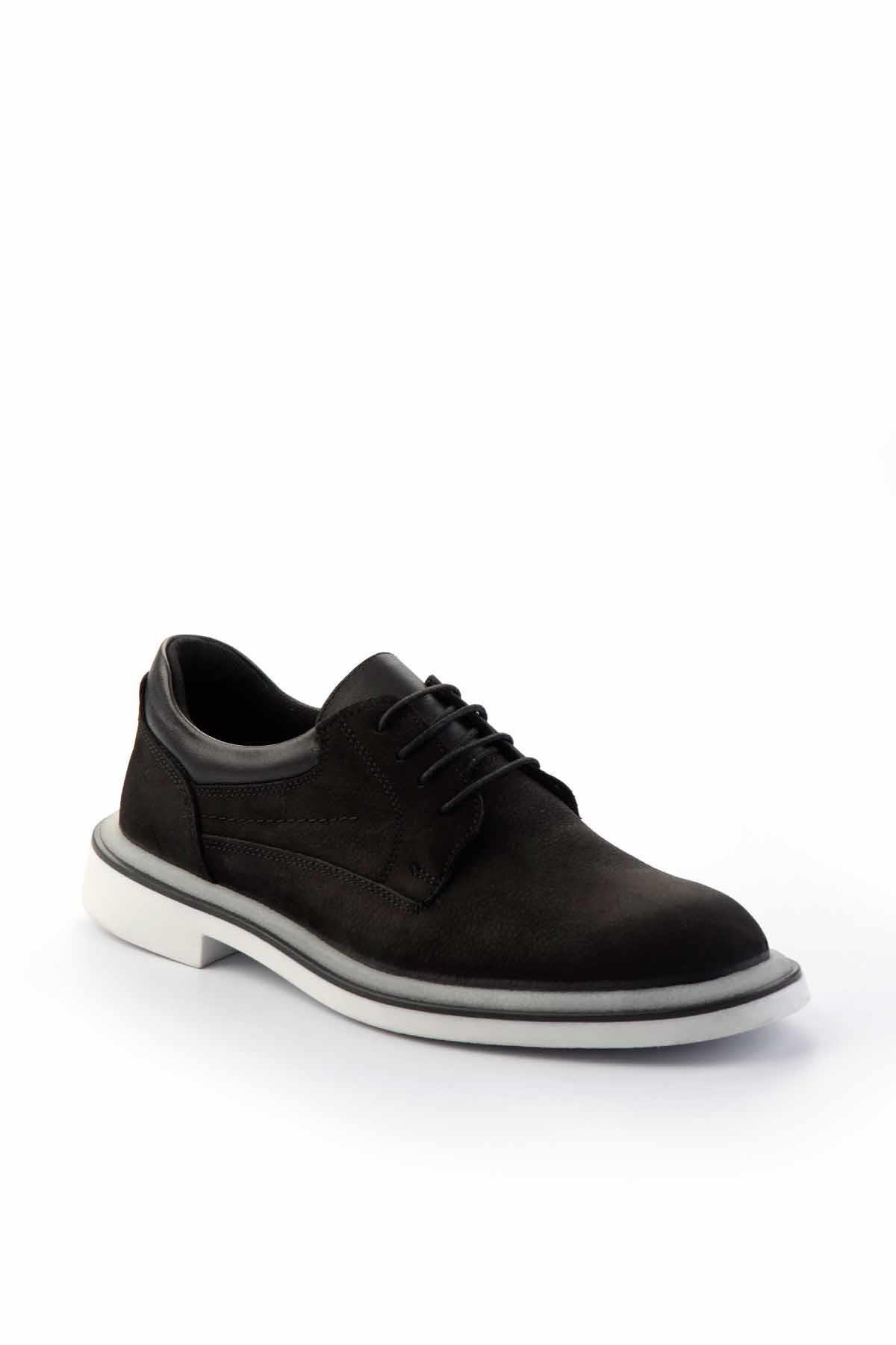 Siyah Leather Erkek Casual Ayakkabı E01556220601
