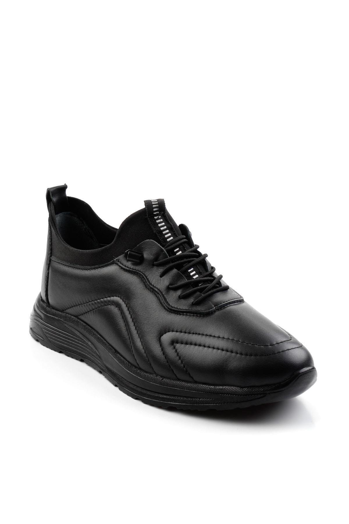 Siyah Leather Erkek Casual Ayakkabı E01070022343