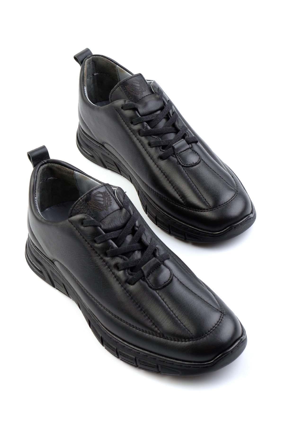 Siyah Leather Erkek Casual Ayakkabı E01070022243