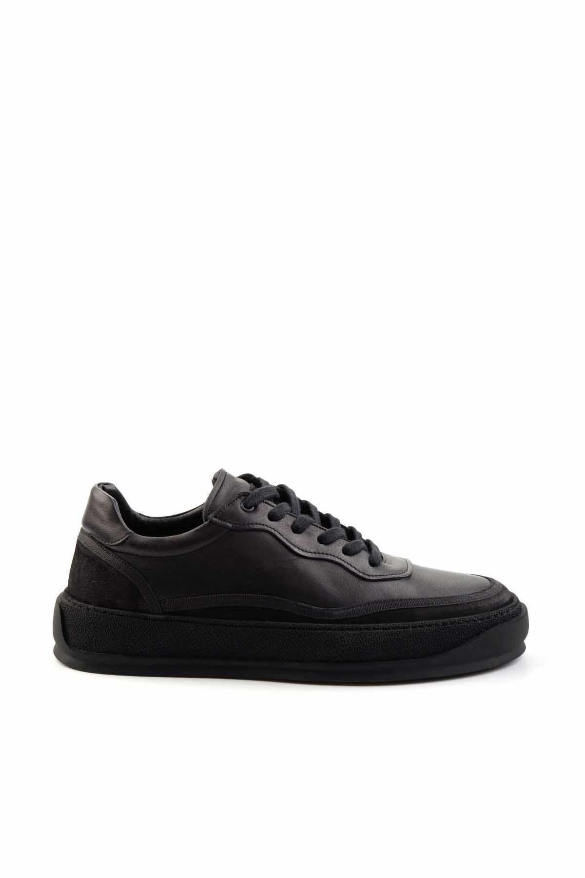 Siyah Leather Erkek Casual Ayakkabı E01396113503