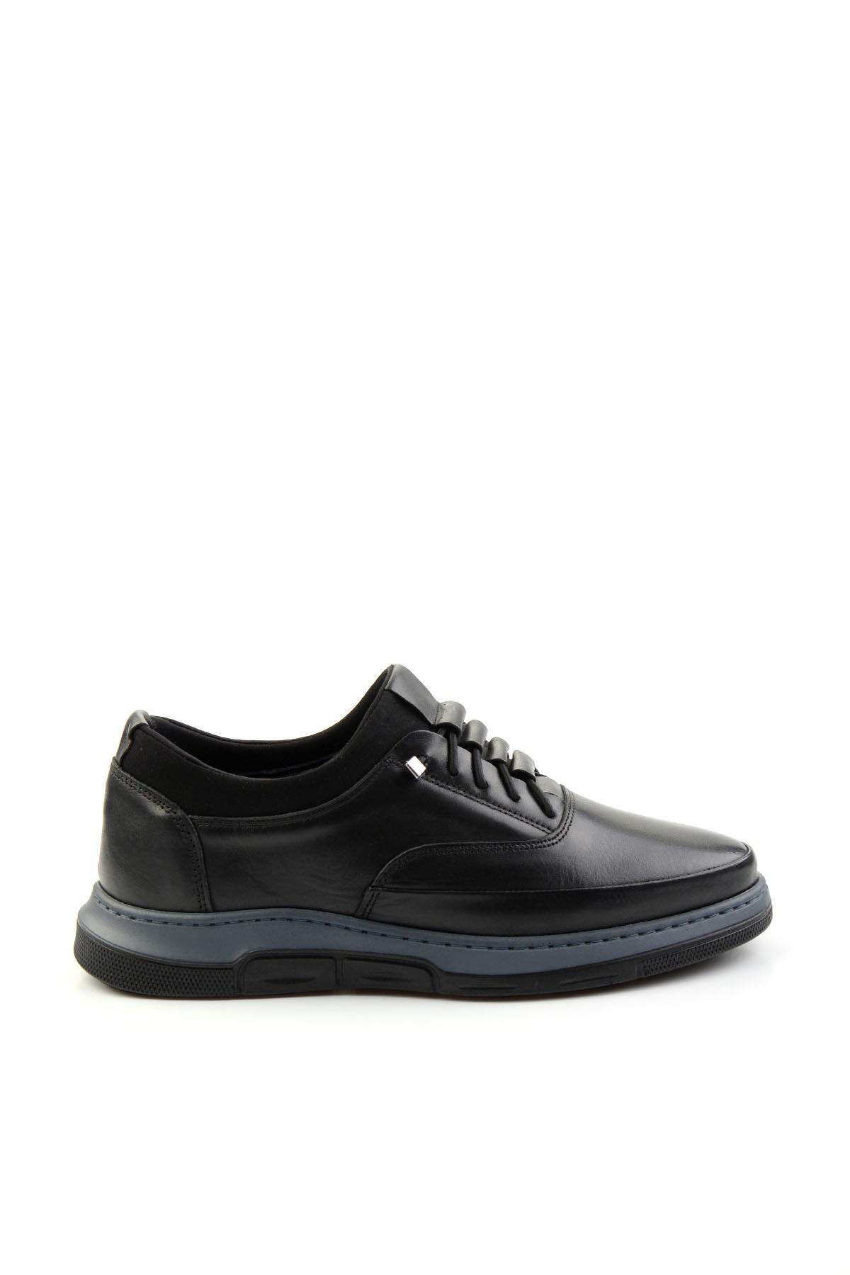 Siyah Leather Erkek Casual Ayakkabı E01440078441