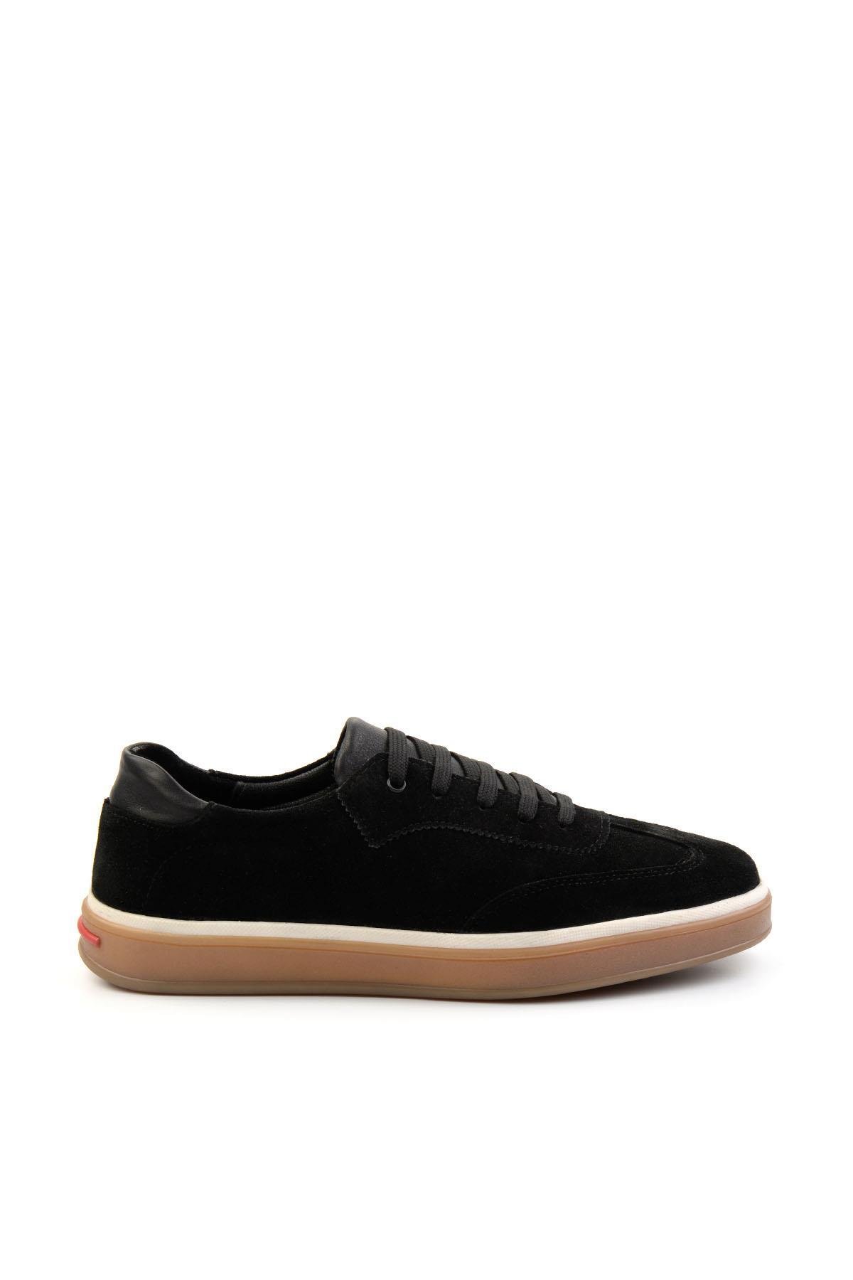 Siyah Leather Erkek Casual Ayakkabı E01084441202