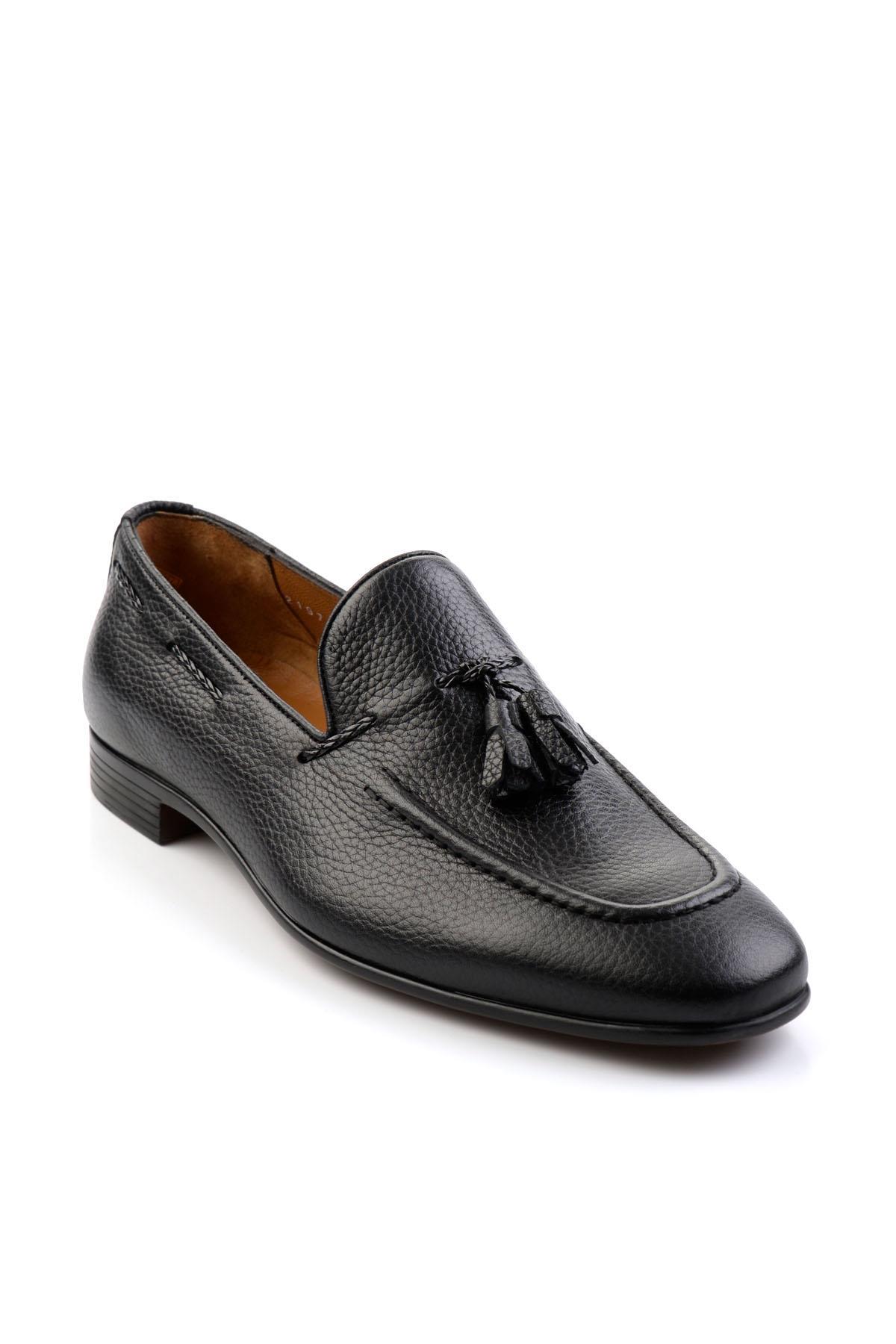 Siyah Leather Erkek Casual Ayakkabı E01587219740