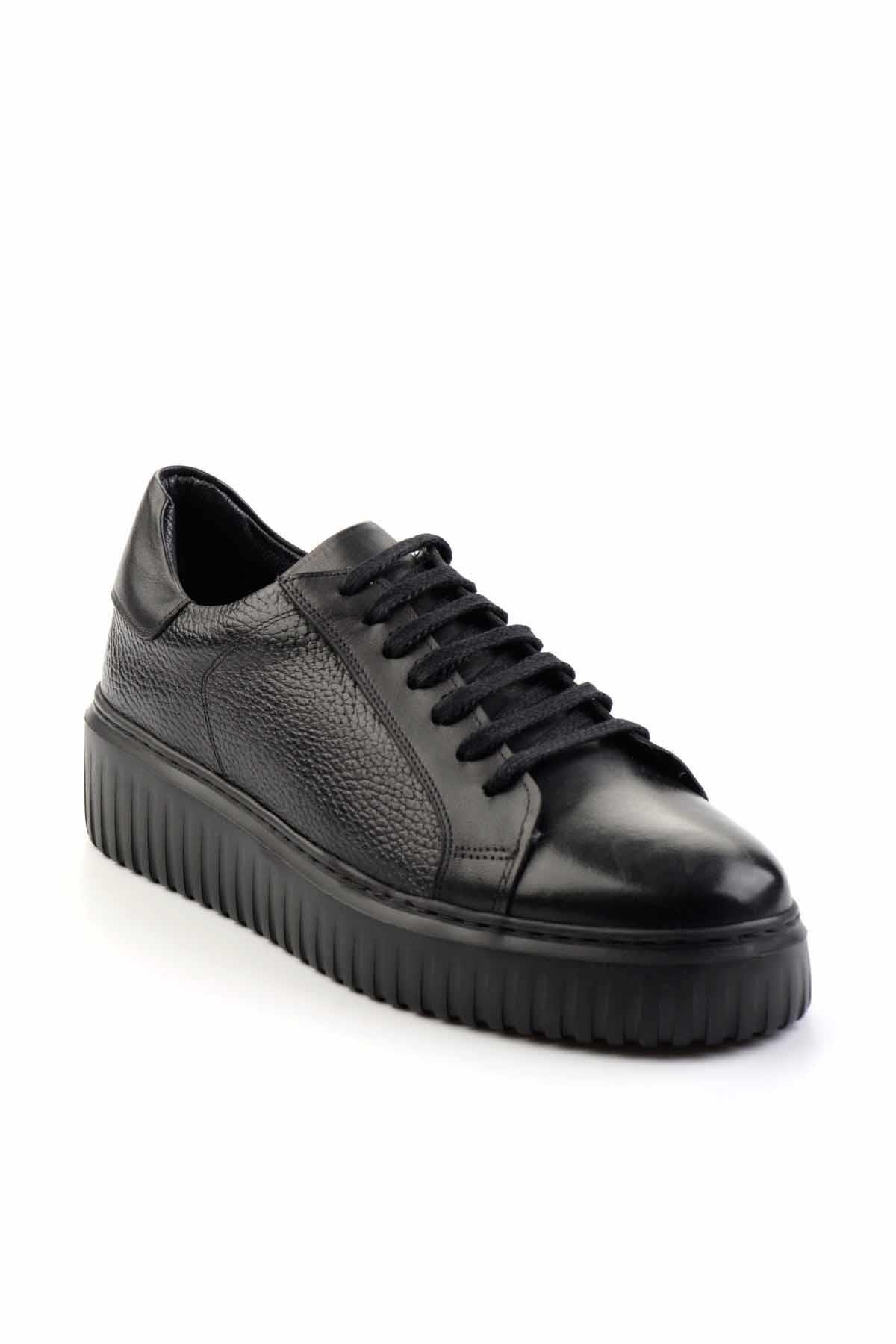 Siyah Leather Erkek Casual Ayakkabı E01310116640