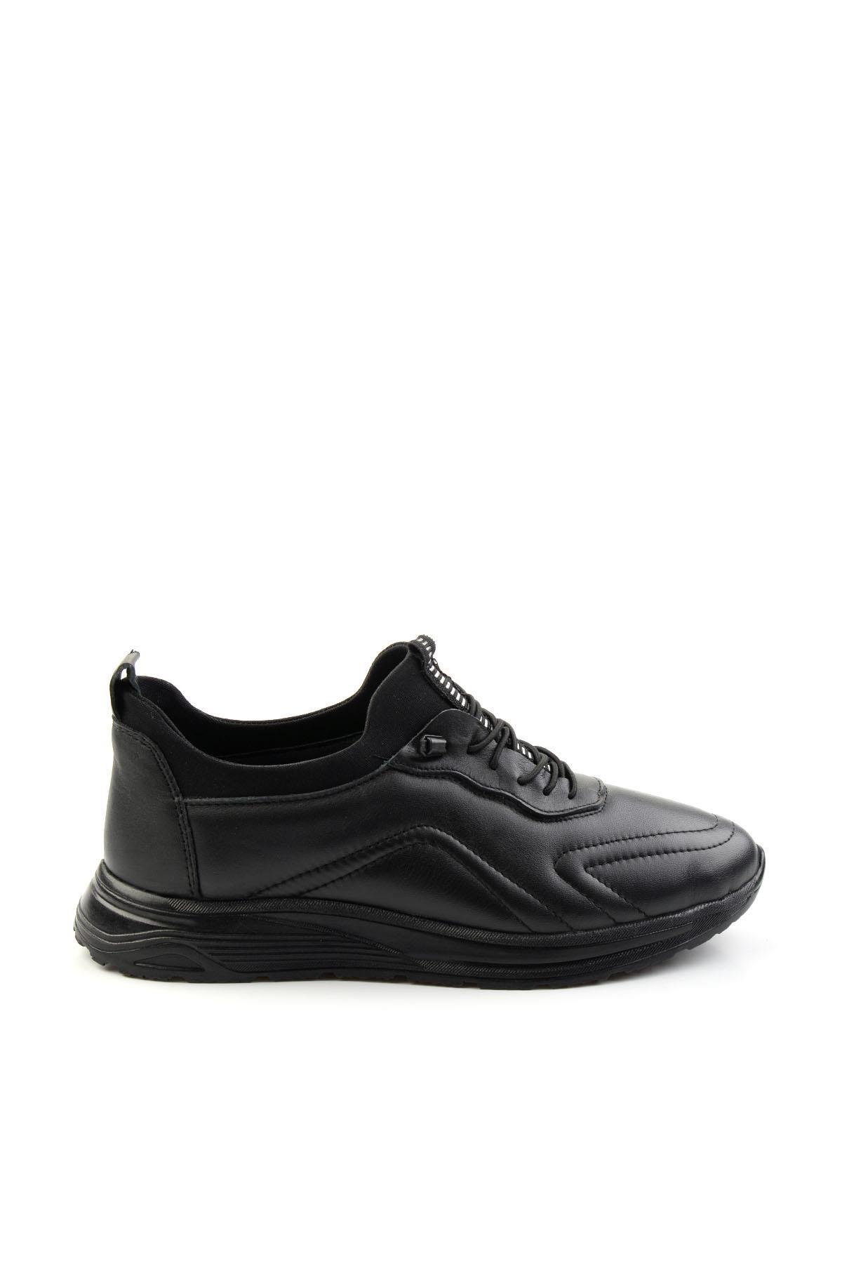 Siyah Leather Erkek Casual Ayakkabı E01070022343