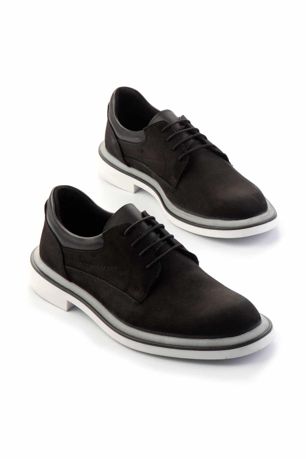 Siyah Leather Erkek Casual Ayakkabı E01556220601