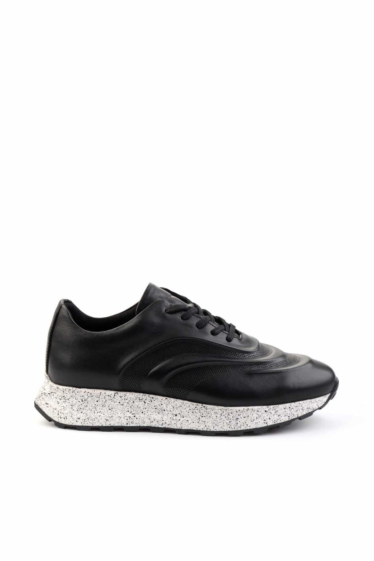 Siyah Leather Erkek Casual Ayakkabı E01556193043