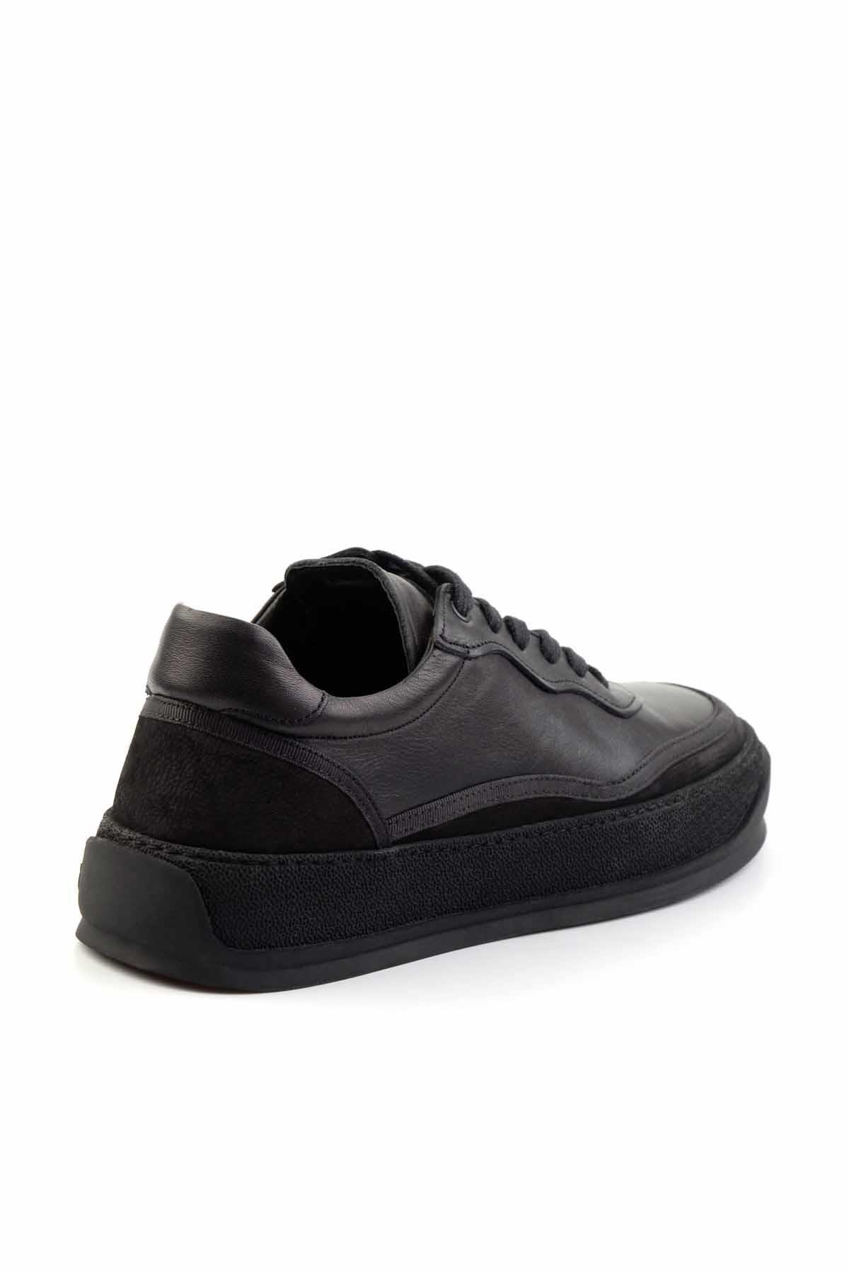 Siyah Leather Erkek Casual Ayakkabı E01396113503