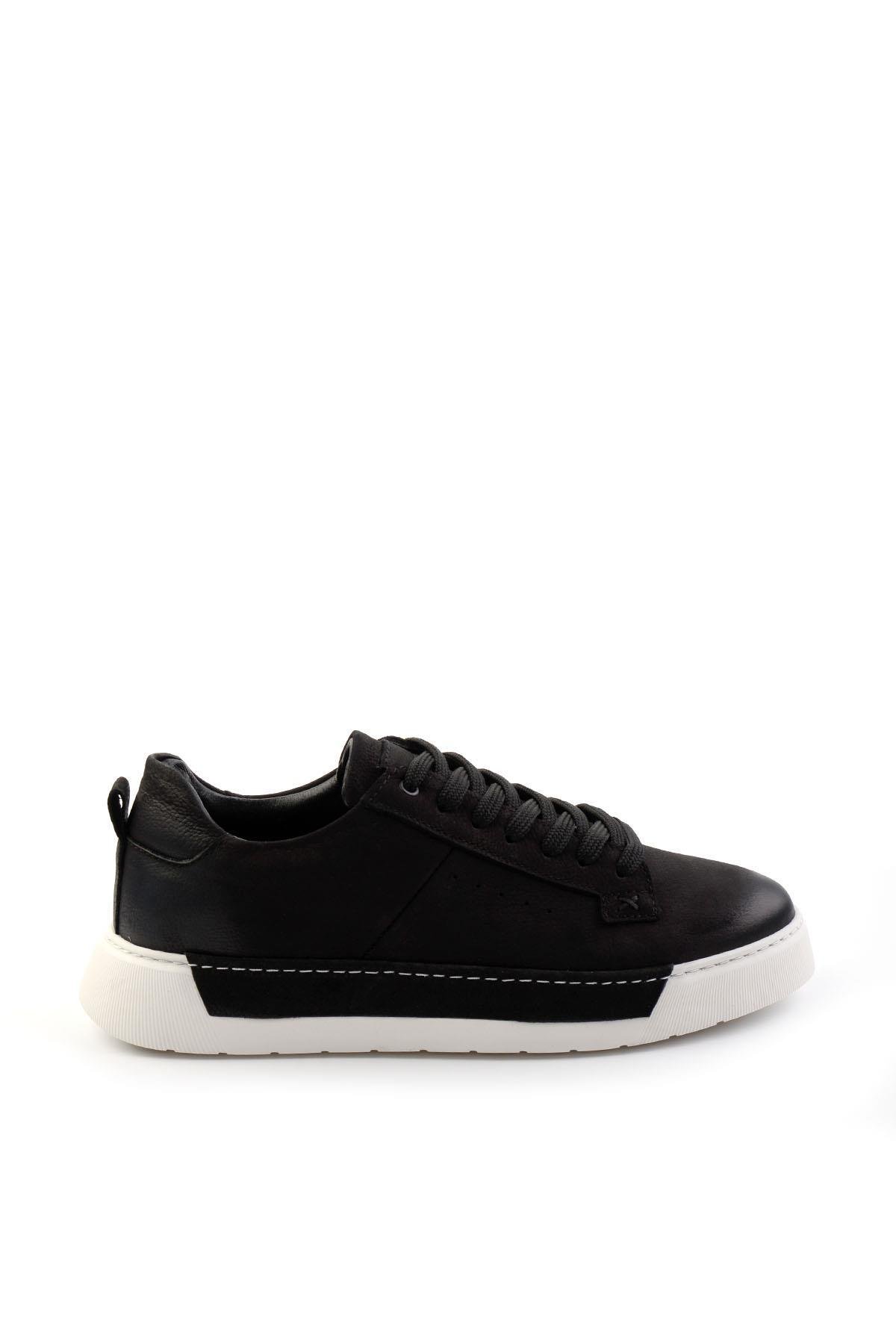 Siyah Leather Erkek Casual Ayakkabı E01089000301