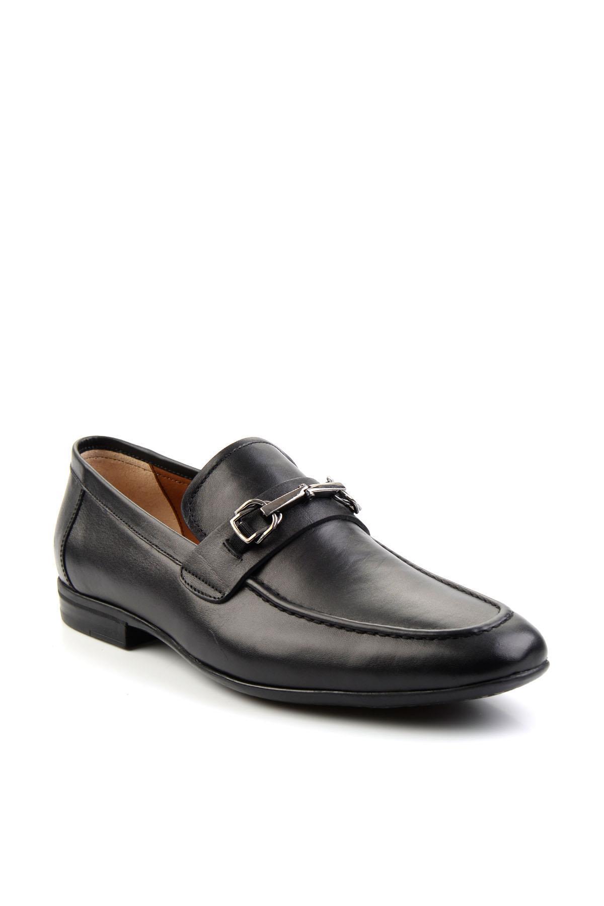 Siyah Leather Erkek Casual Ayakkabı E01758239803