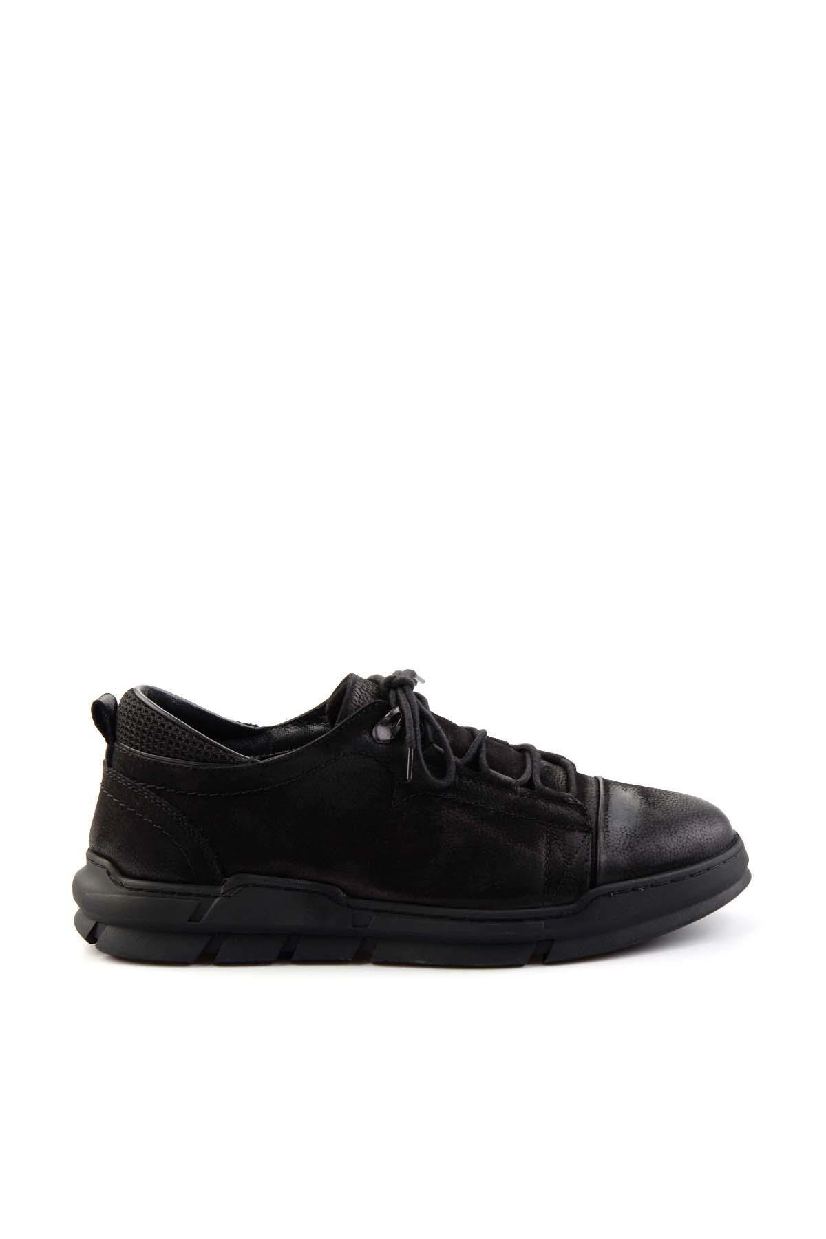 Siyah Leather Erkek Casual Ayakkabı E01900230701