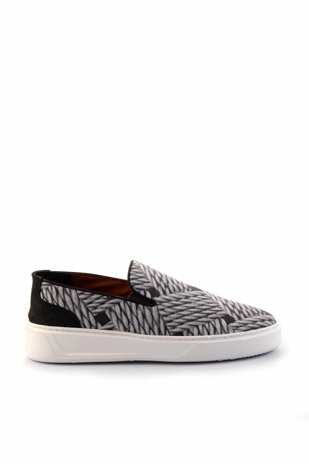 Siyah Leather Erkek Casual Ayakkabı E01378002204