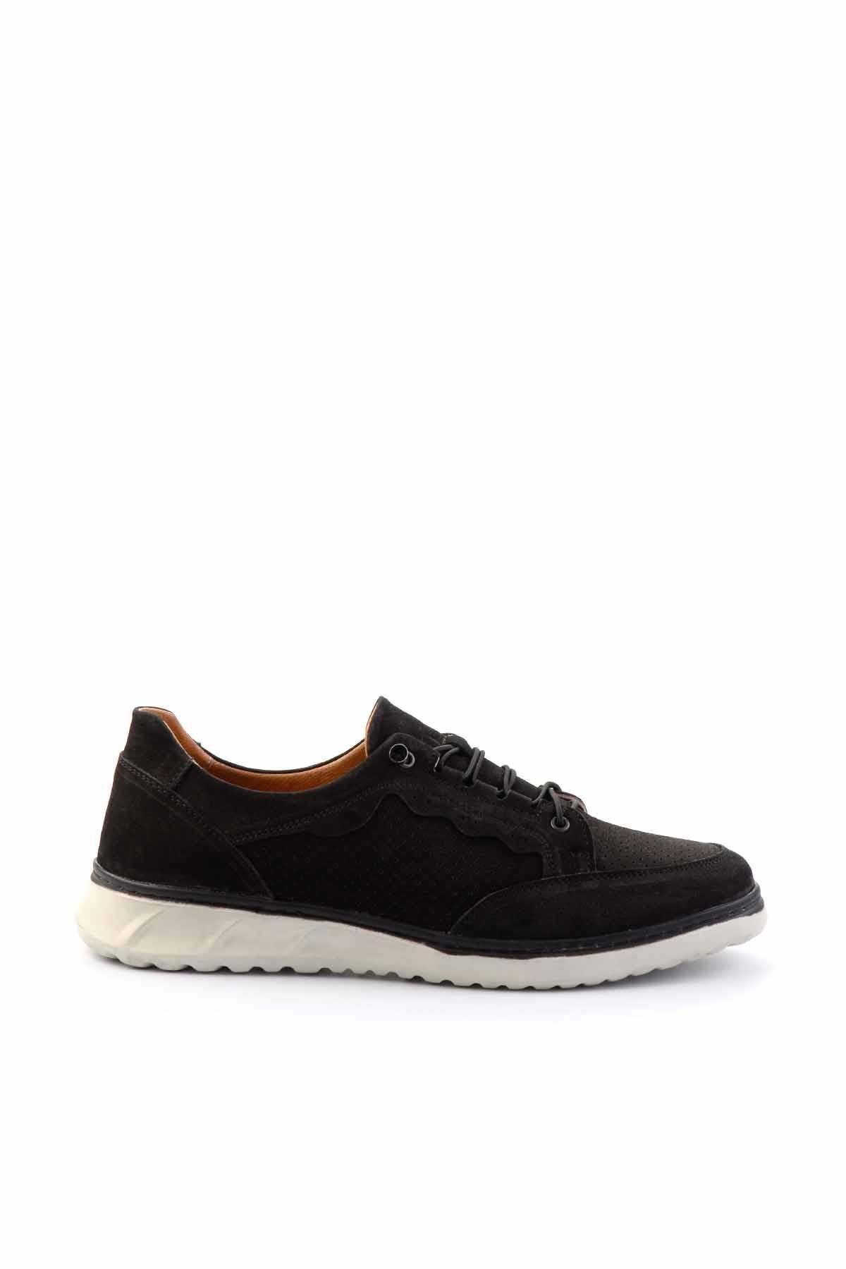 Siyah Leather Erkek Casual Ayakkabı E01733033201