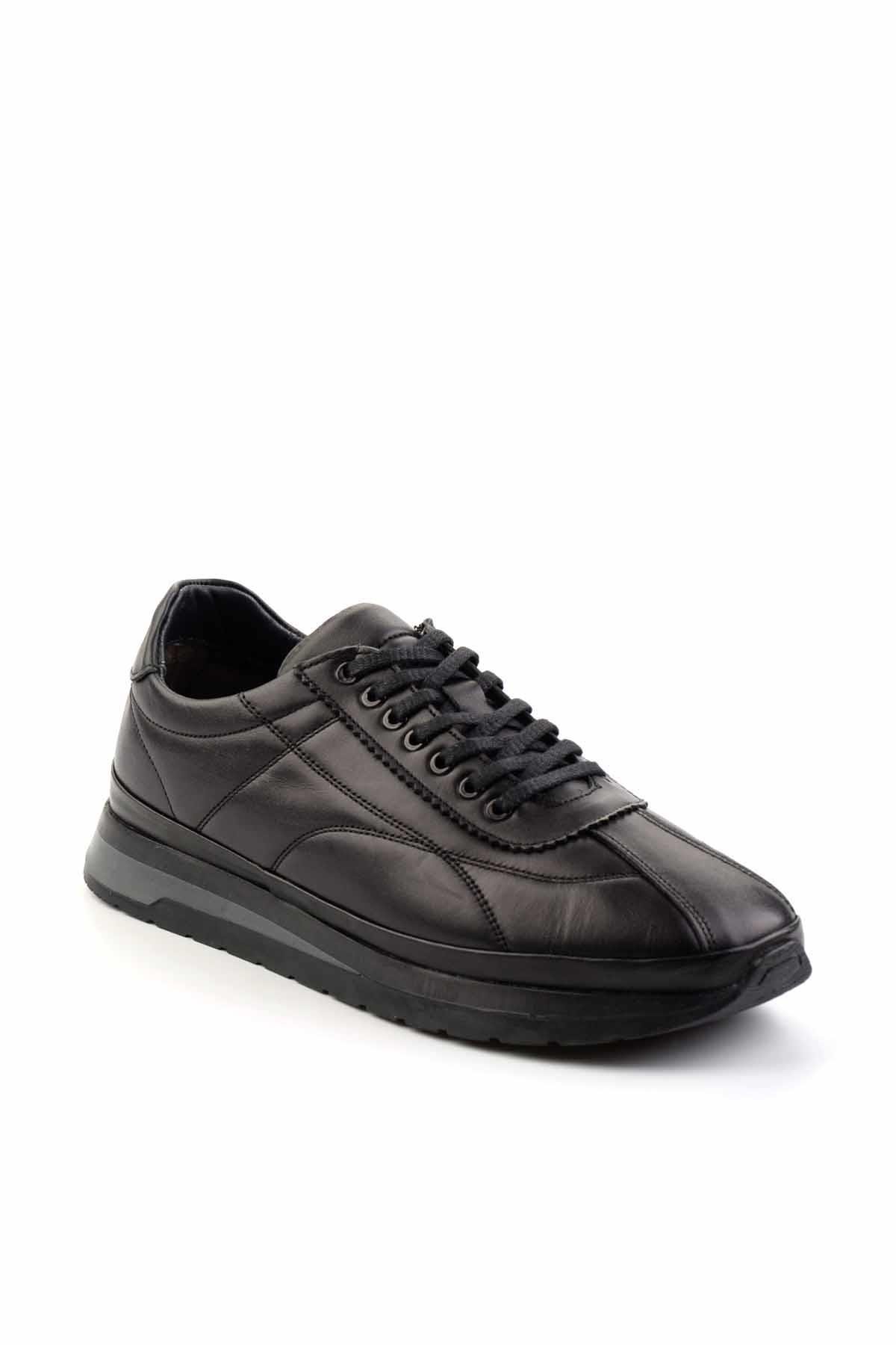 Siyah Leather Erkek Casual Ayakkabı E01199049503