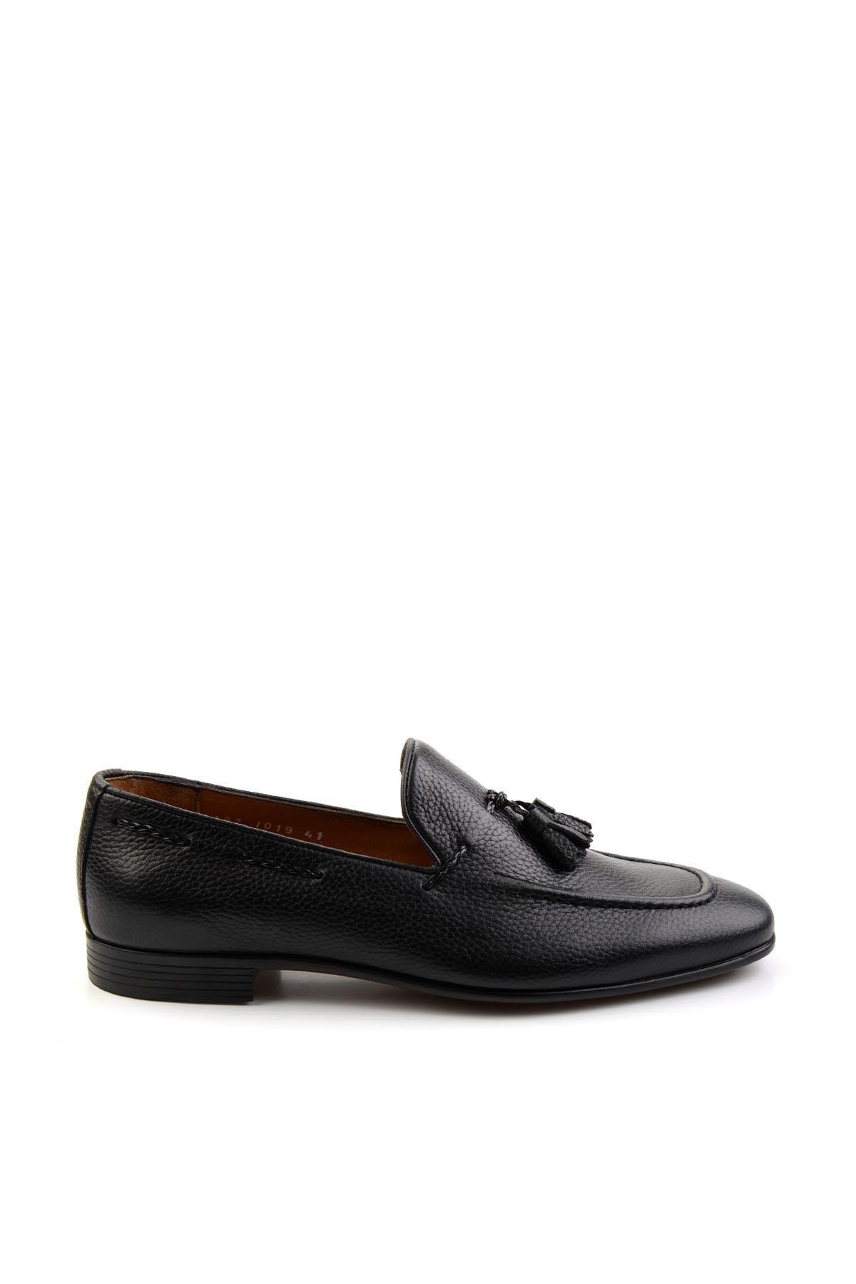 Siyah Leather Erkek Casual Ayakkabı E01587219740
