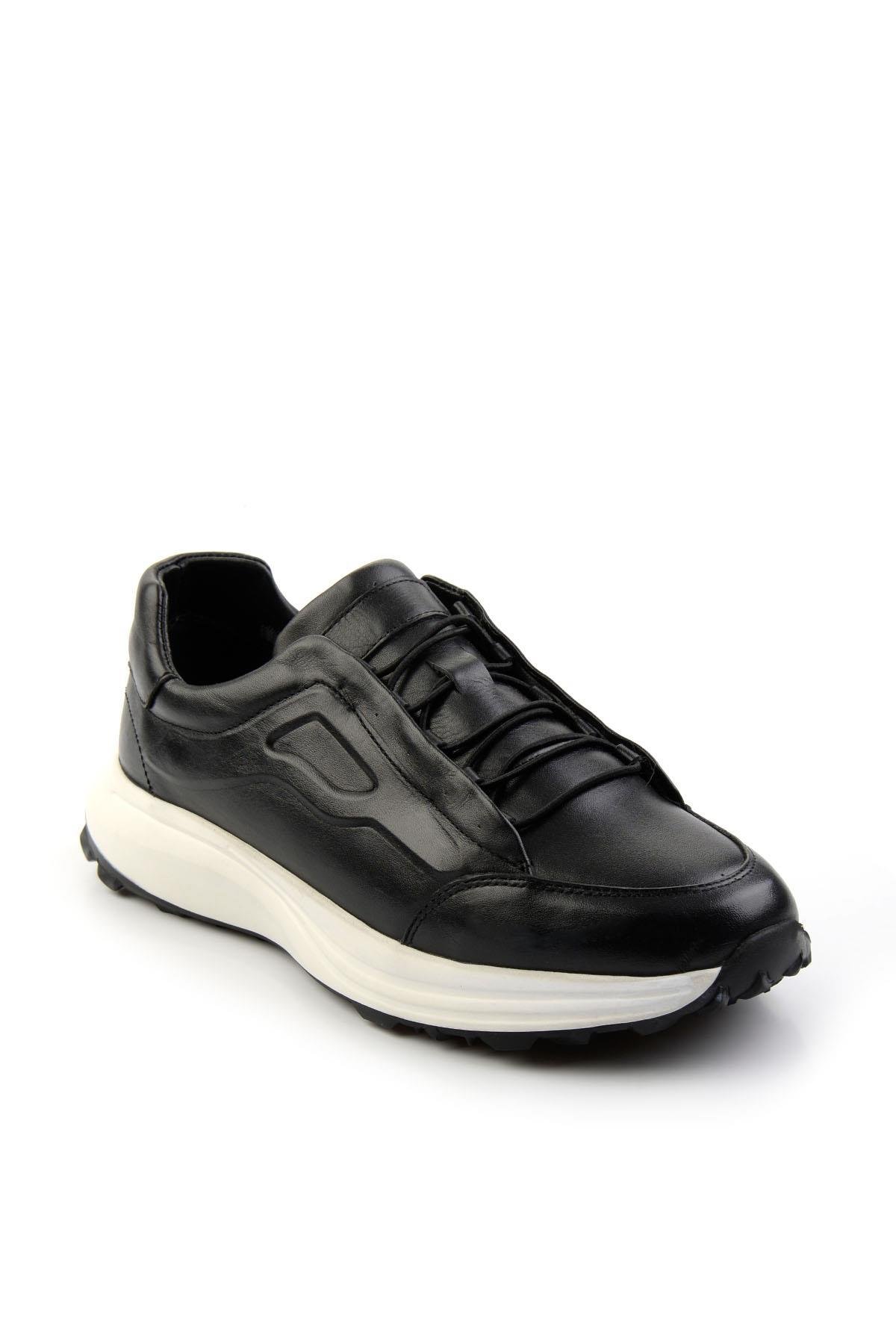 Siyah Leather Erkek Casual Ayakkabı E01080256003