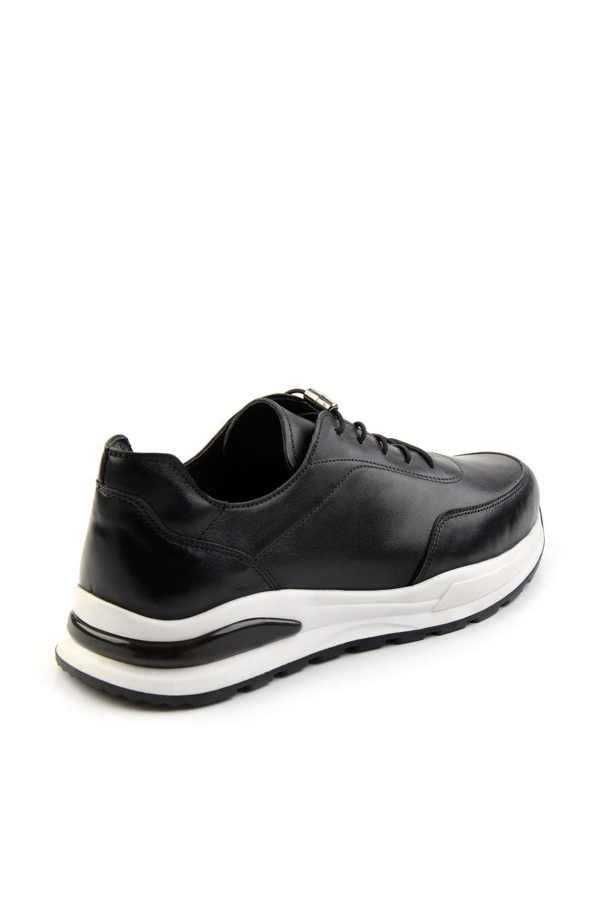 Siyah Leather Erkek Casual Ayakkabı E01011031303