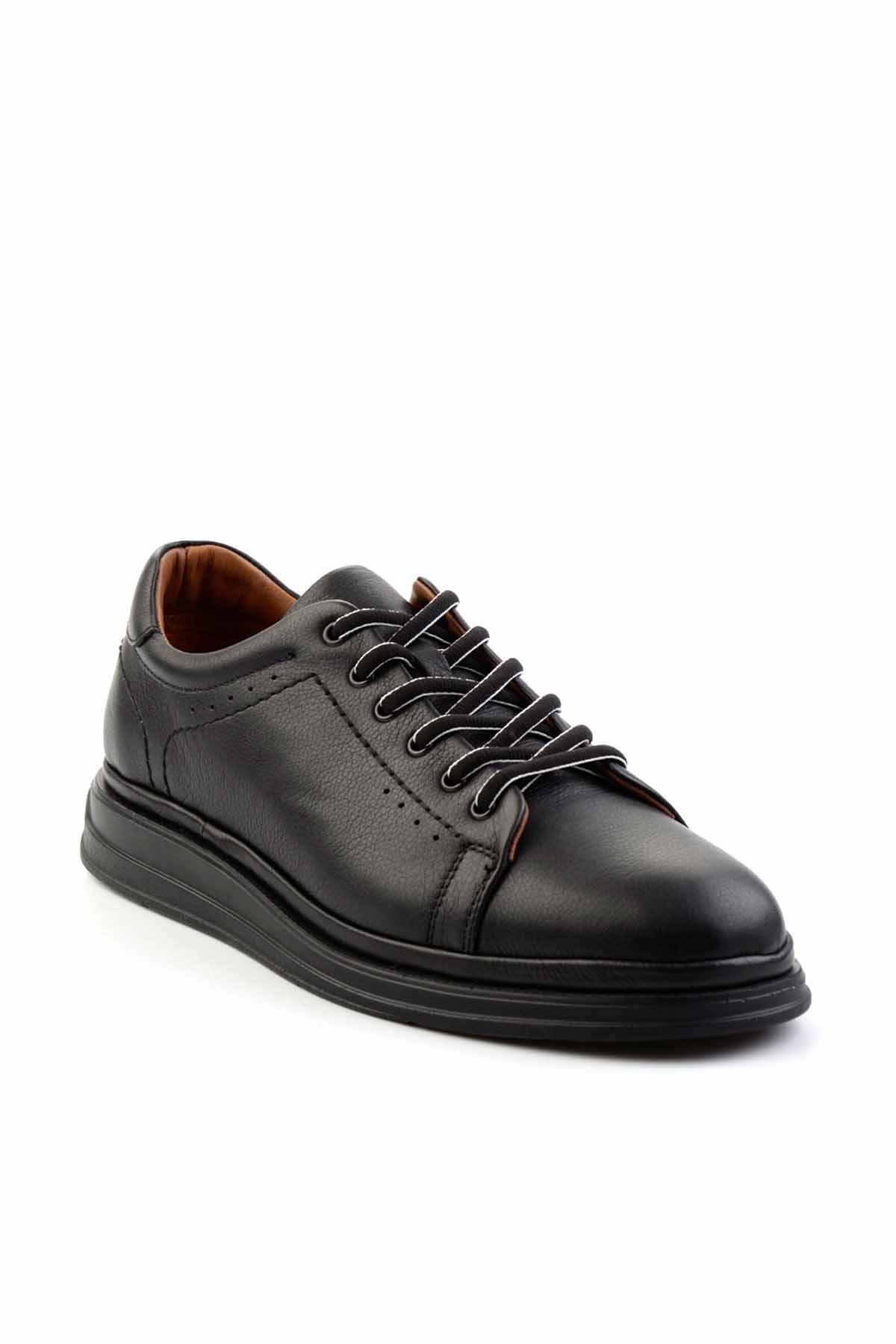 Siyah Leather Erkek Casual Ayakkabı E01442056040