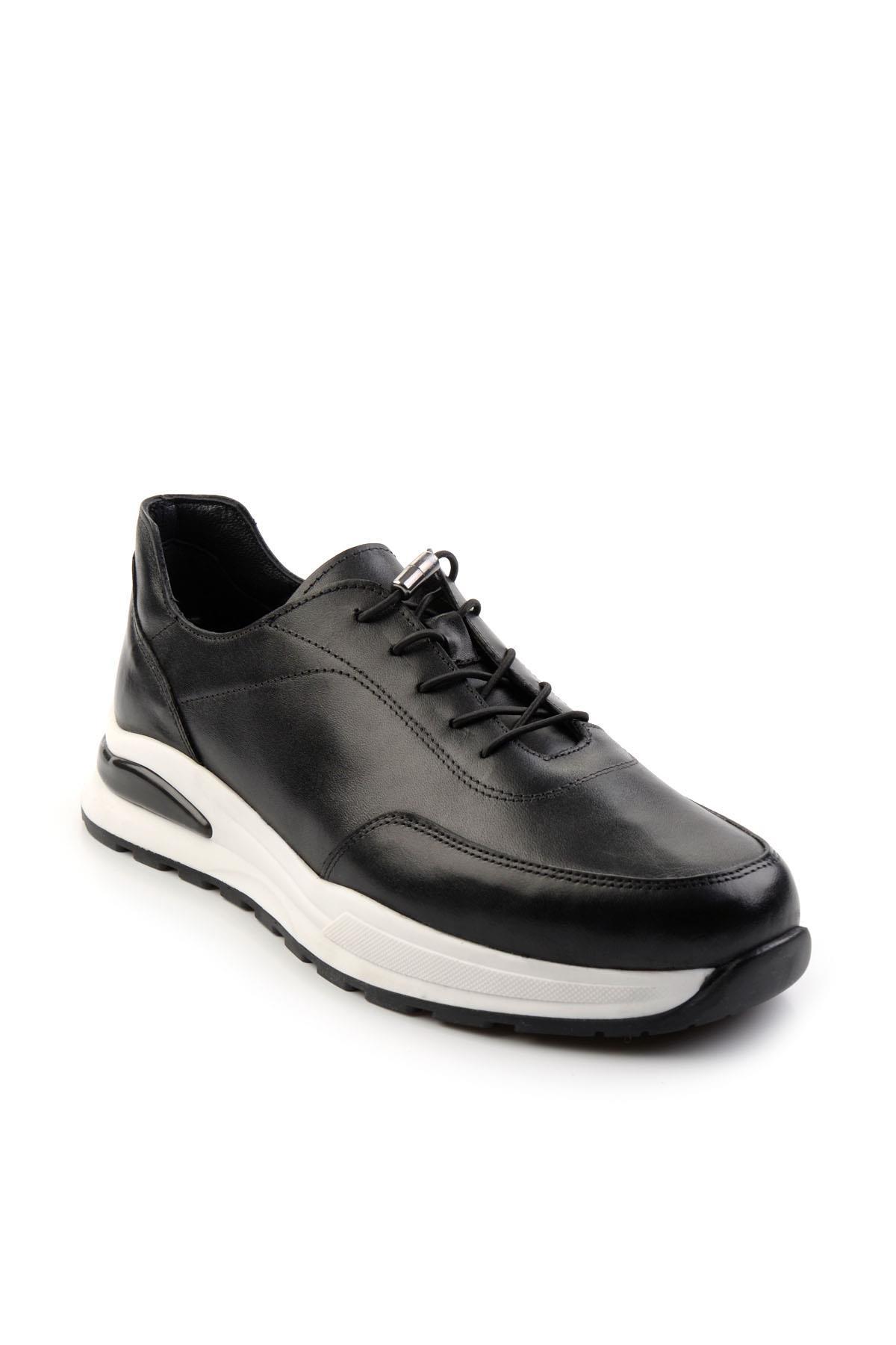 Siyah Leather Erkek Casual Ayakkabı E01011031303