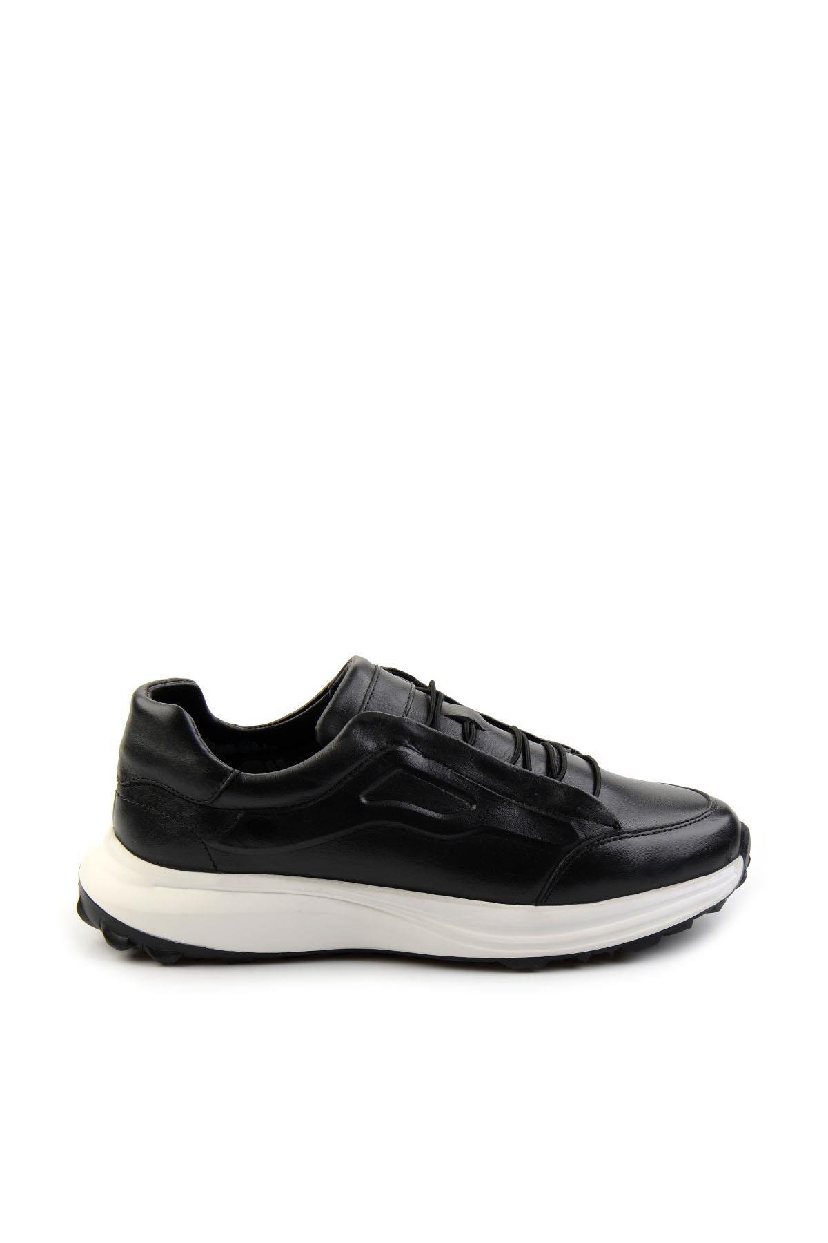 Siyah Leather Erkek Casual Ayakkabı E01080256003