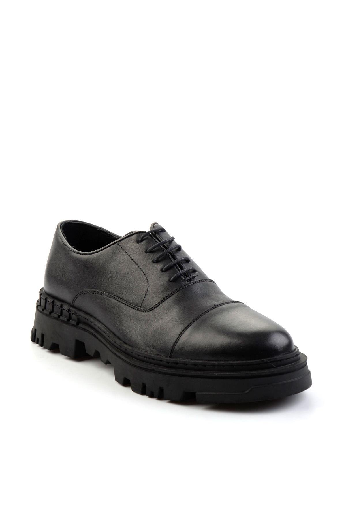 Siyah Leather Erkek Klasik Ayakkabı E01589330803
