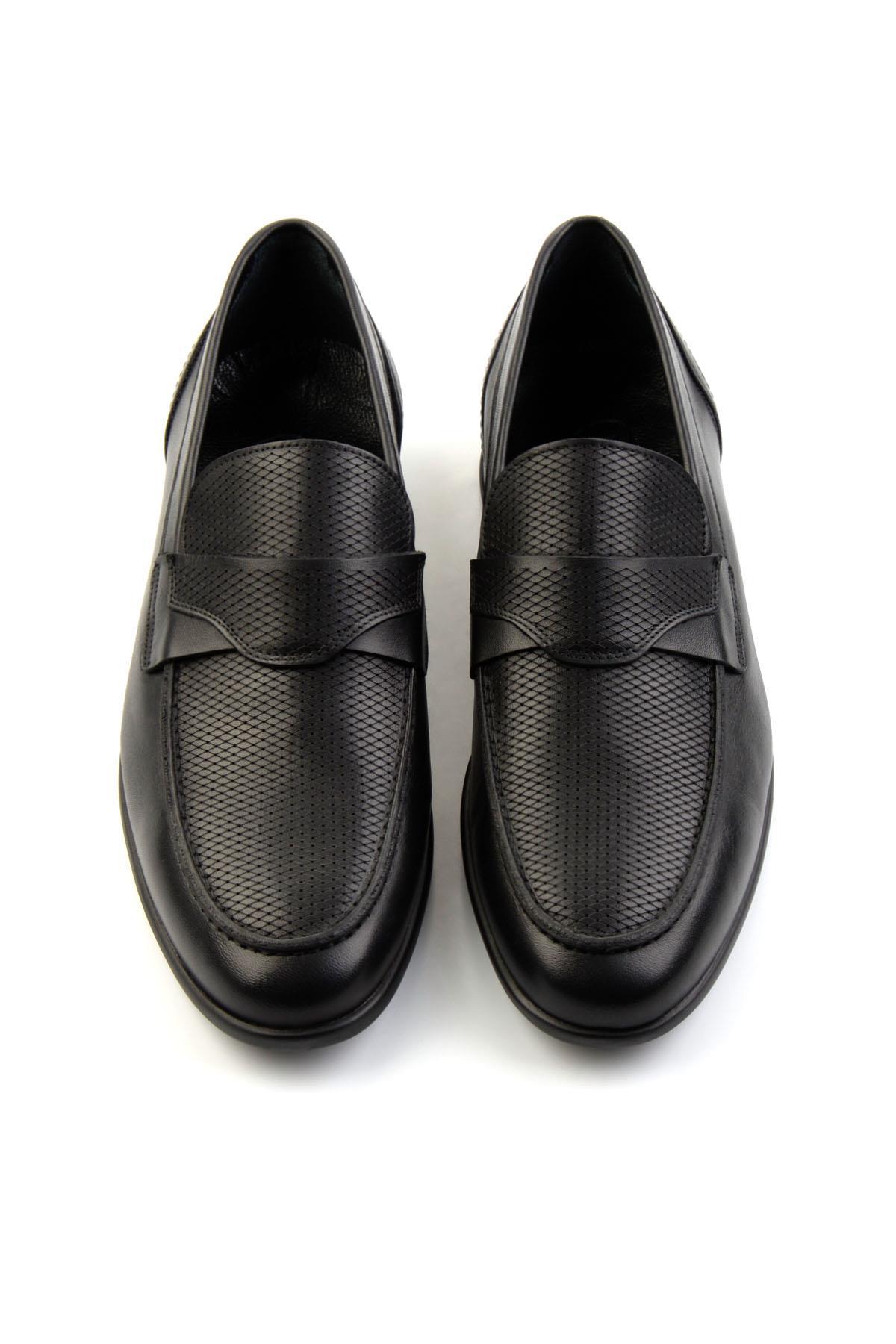 Siyah Leather Erkek Klasik Ayakkabı E01757715103