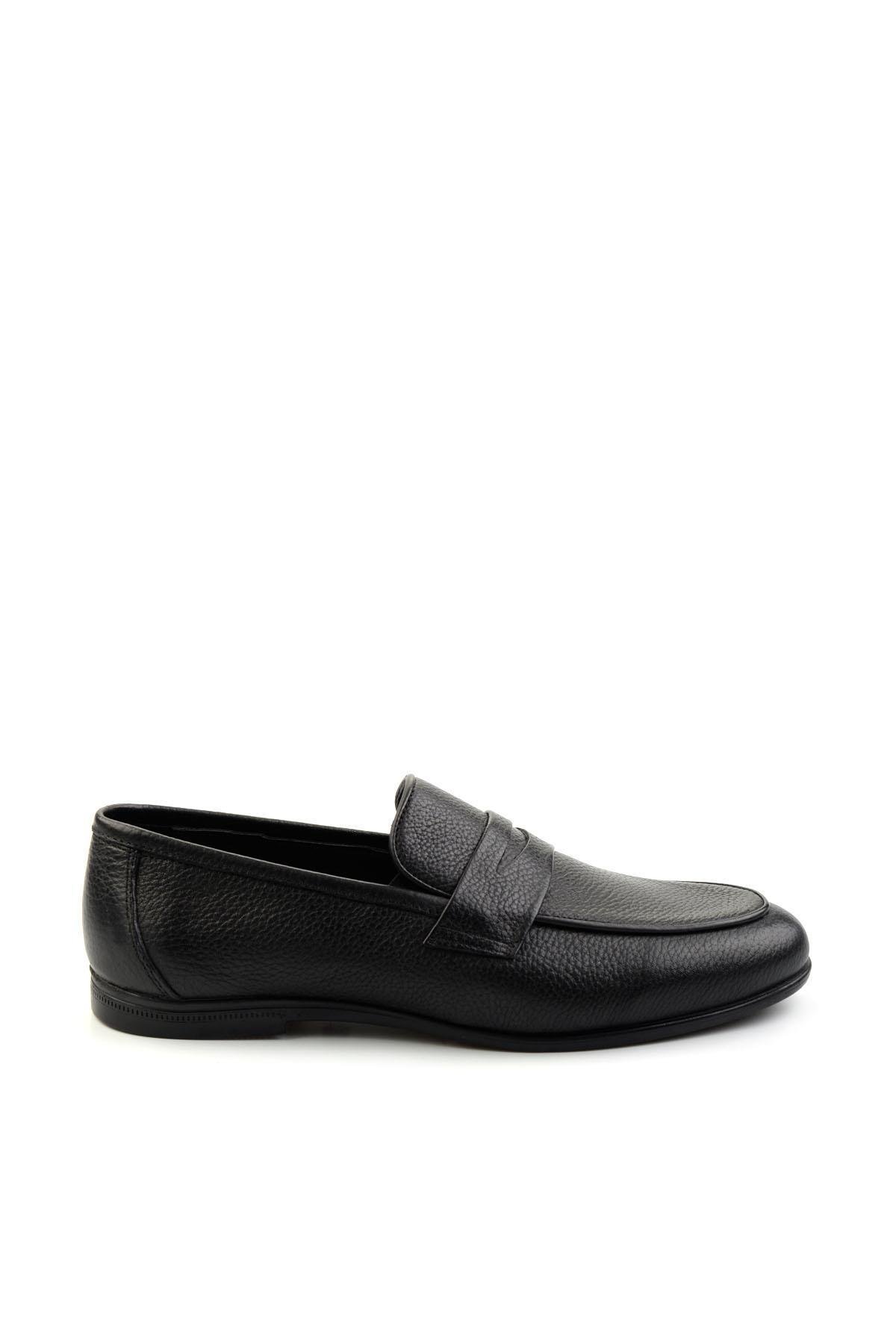 Siyah Leather Erkek Klasik Ayakkabı E01054161240