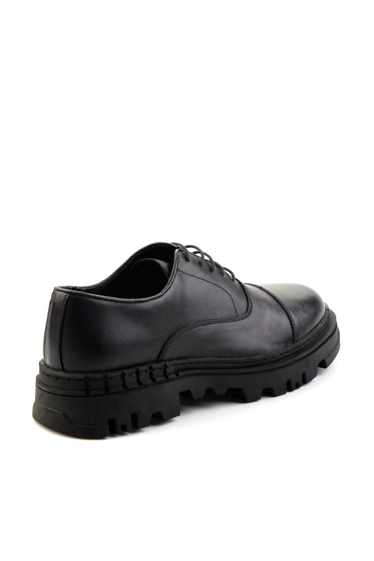Siyah Leather Erkek Klasik Ayakkabı E01589330803