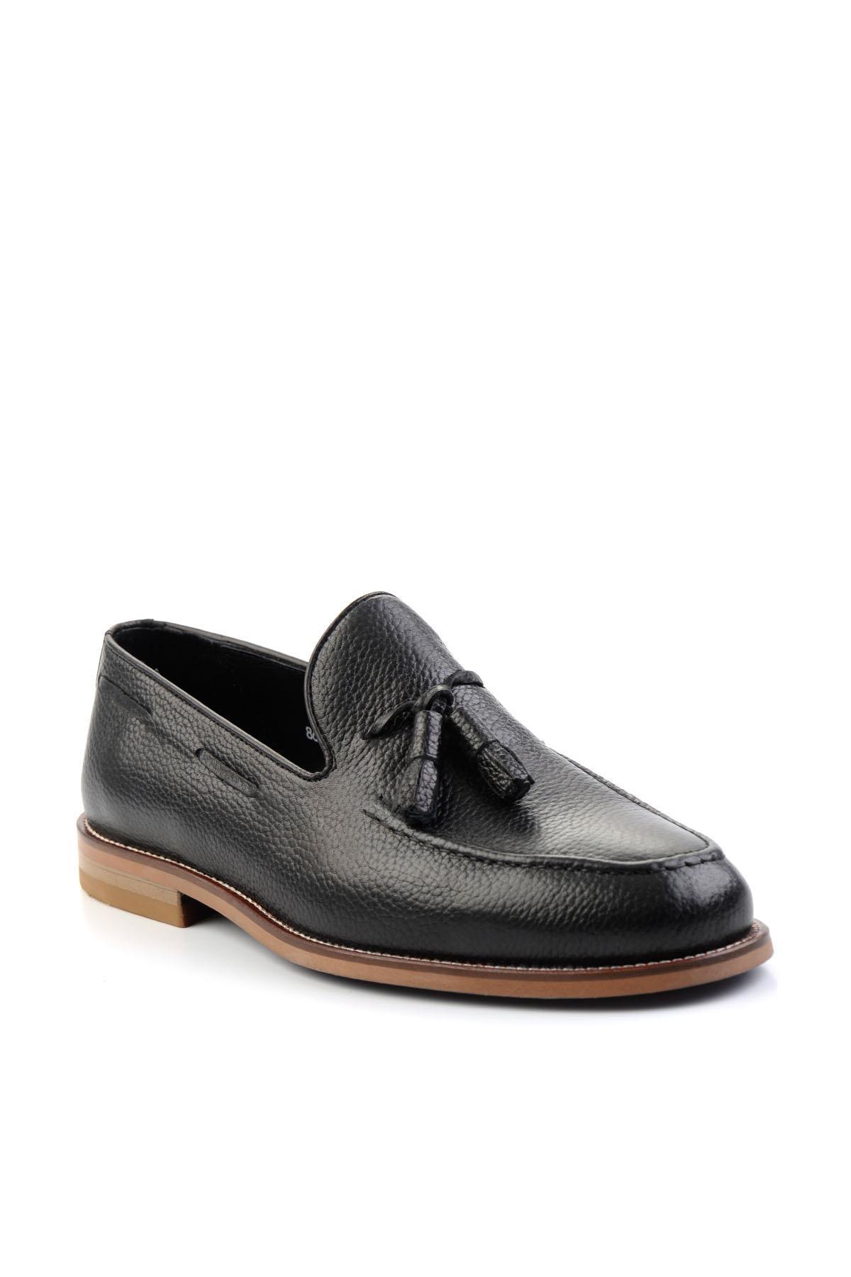 Siyah Leather Erkek Klasik Ayakkabı E01755302040