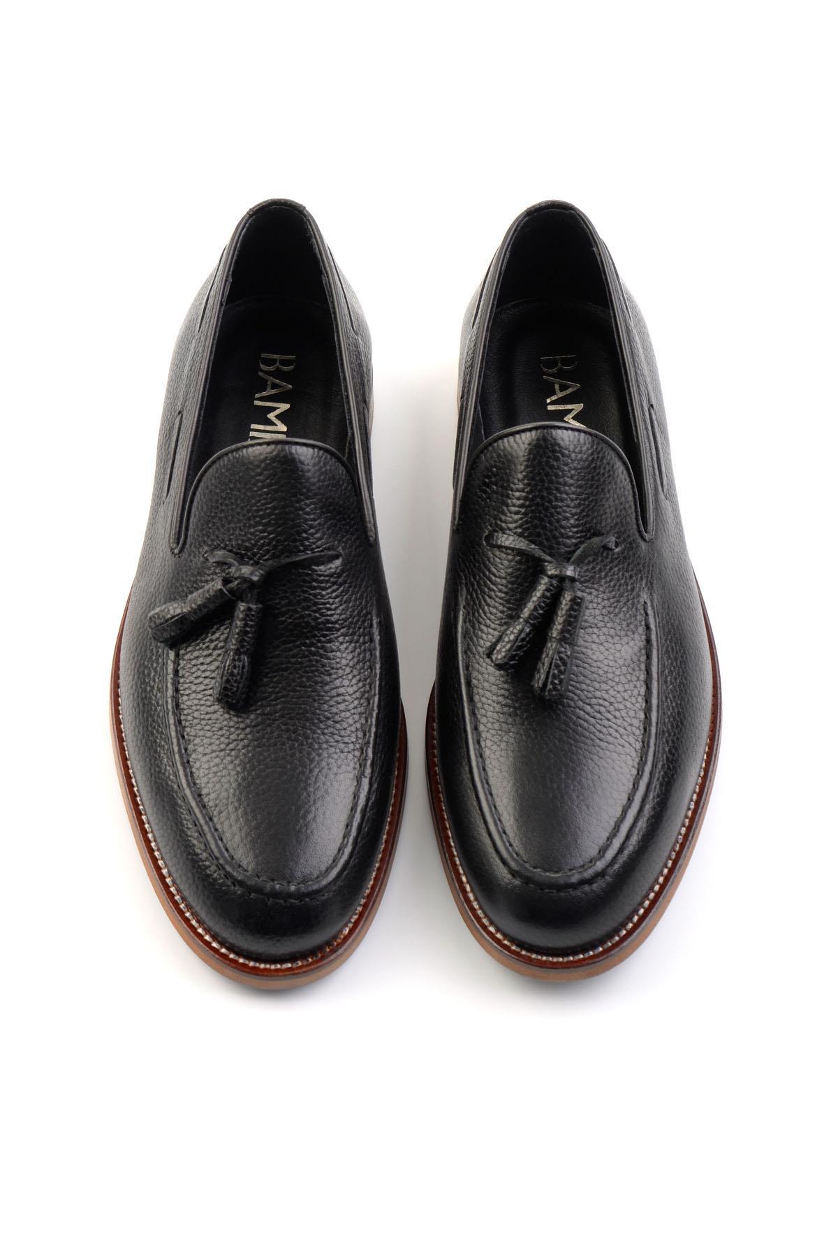 Siyah Leather Erkek Klasik Ayakkabı E01755302040