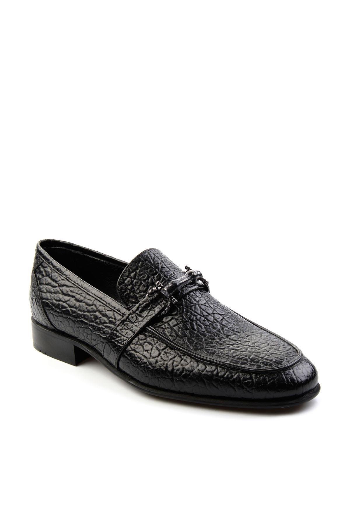 Siyah Leather Erkek Klasik Ayakkabı E01630240703