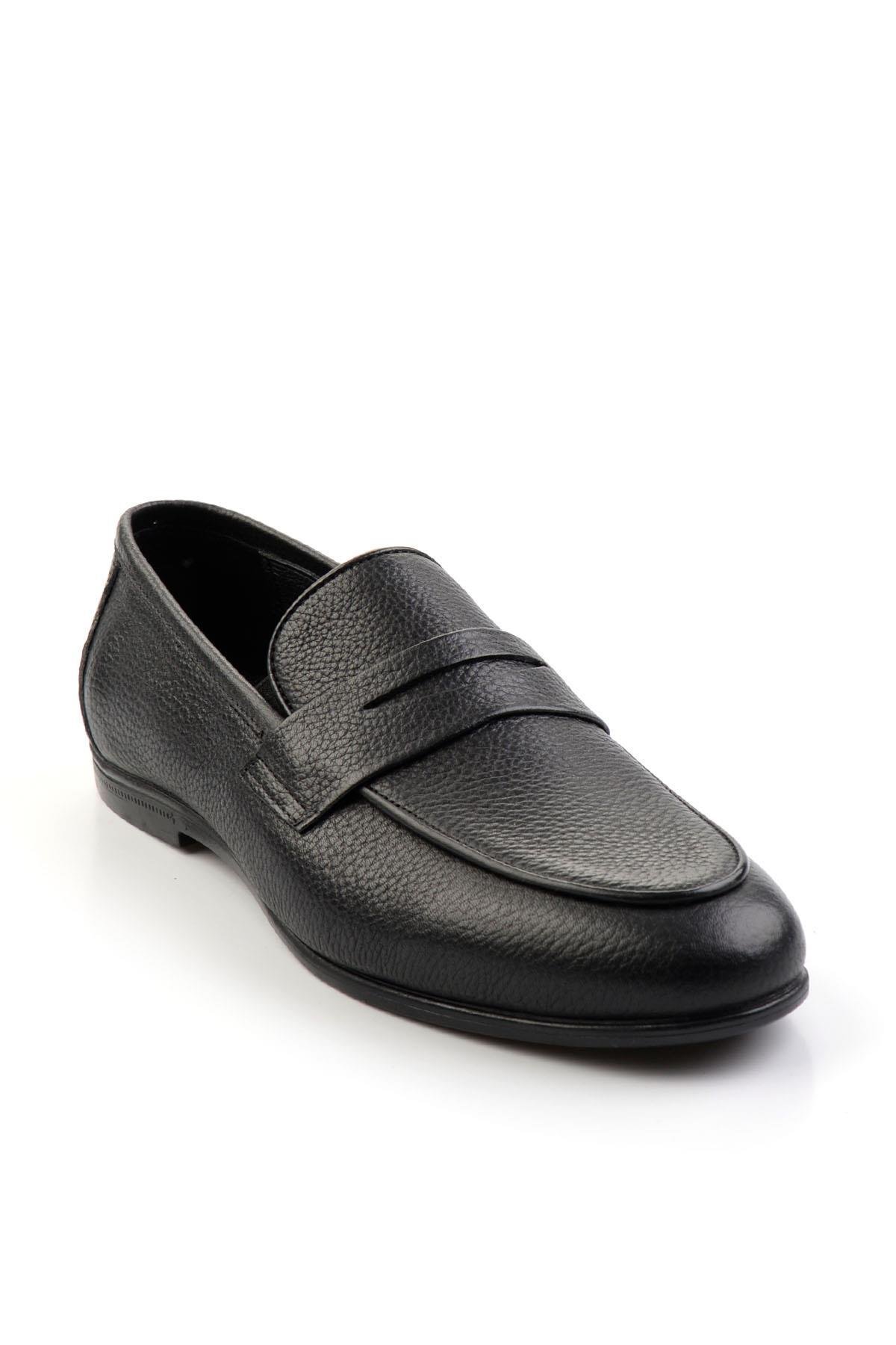 Siyah Leather Erkek Klasik Ayakkabı E01054161240
