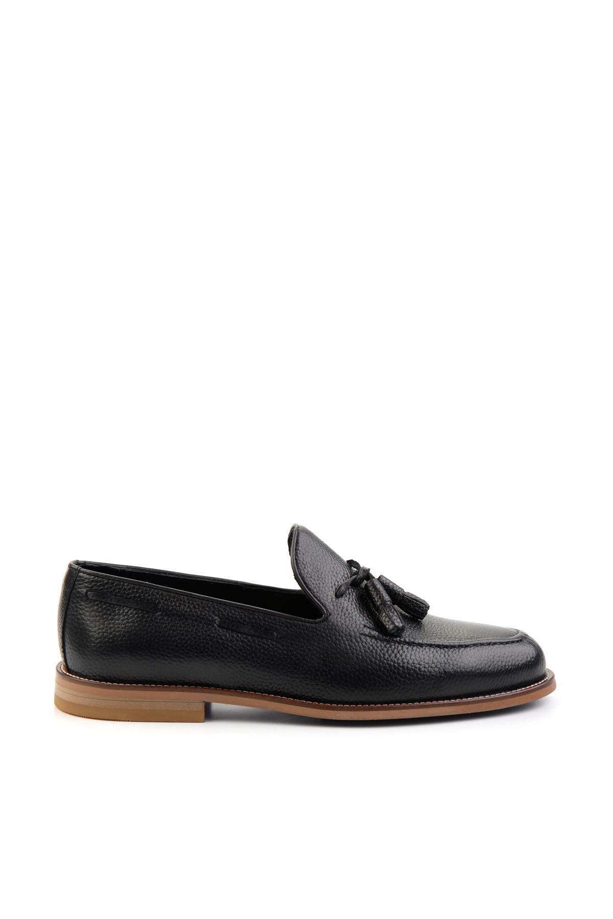Siyah Leather Erkek Klasik Ayakkabı E01755302040