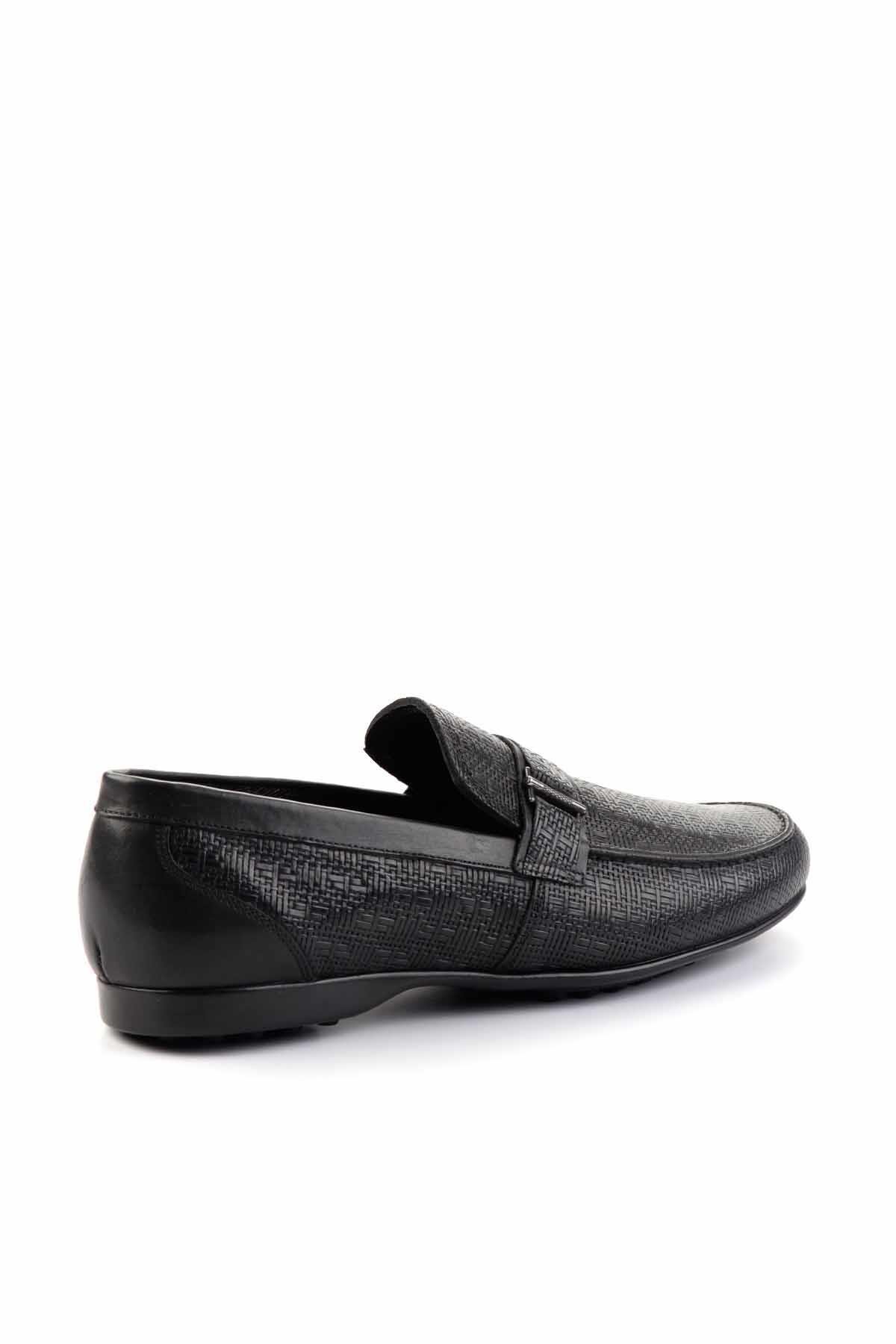 Siyah Leather Erkek Loafer Ayakkabı E01757267403
