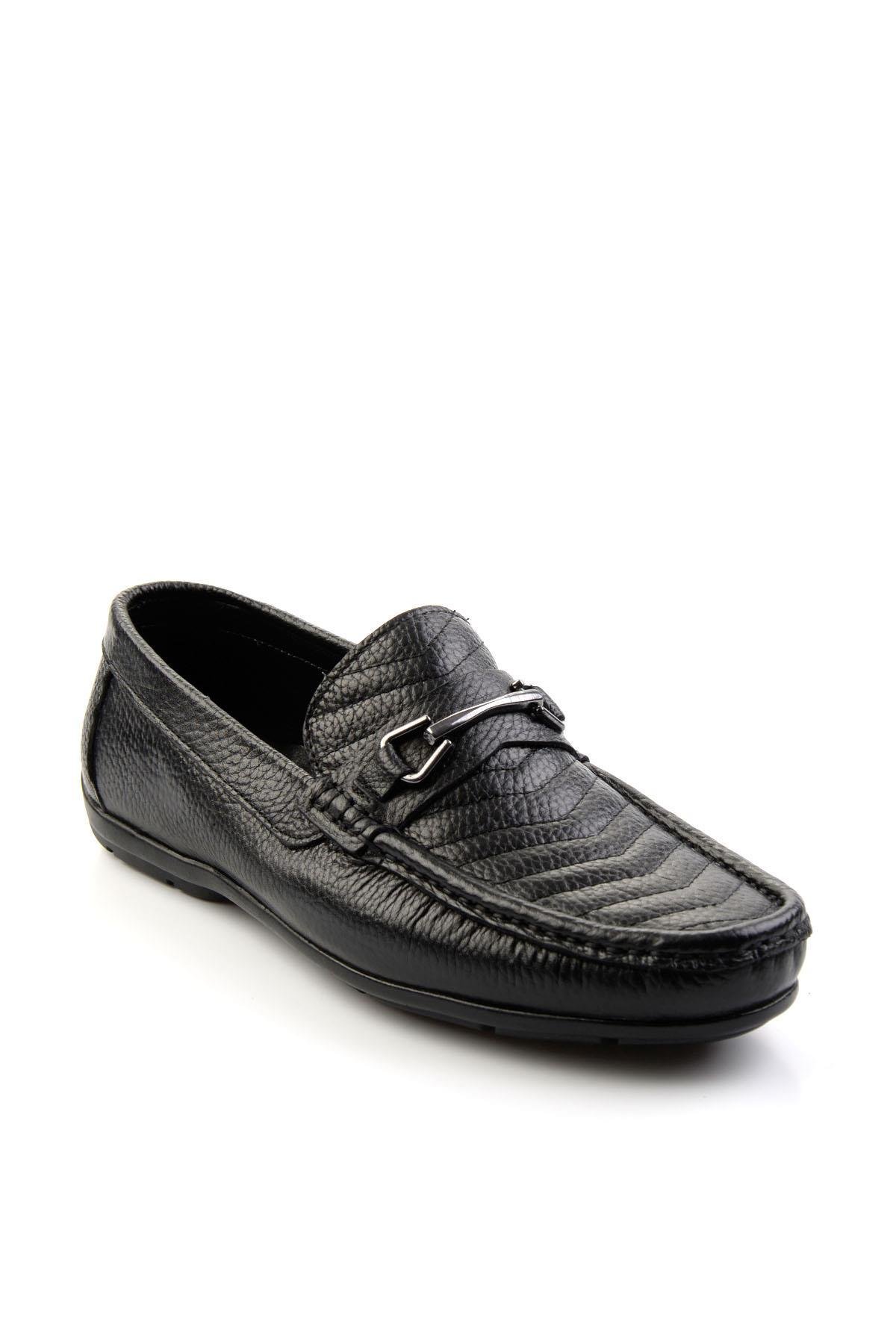 Siyah Leather Erkek Loafer Ayakkabı E01323200040