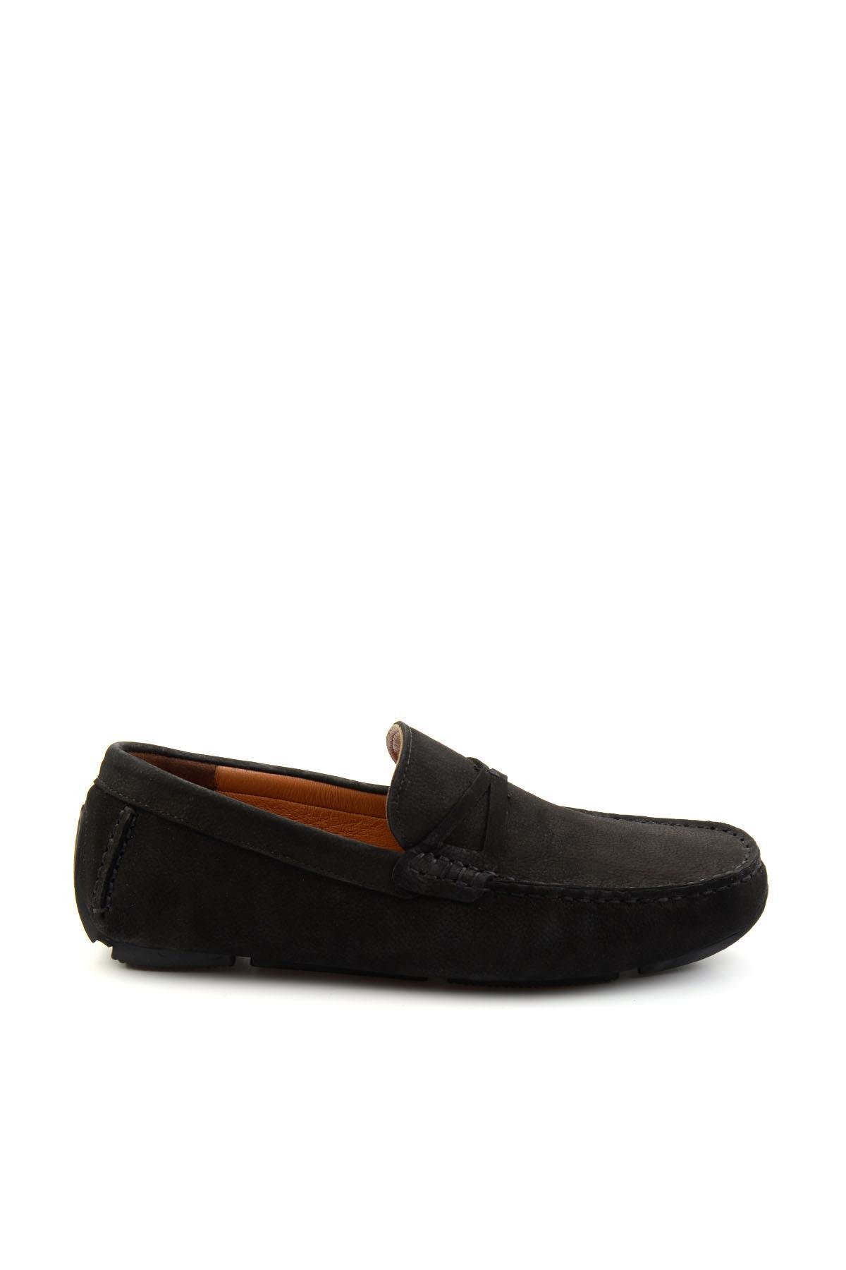 Siyah Leather Erkek Loafer Ayakkabı E01547007801