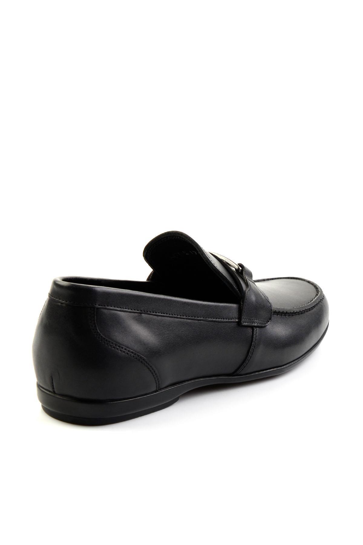 Siyah Leather Erkek Loafer Ayakkabı E01757716103