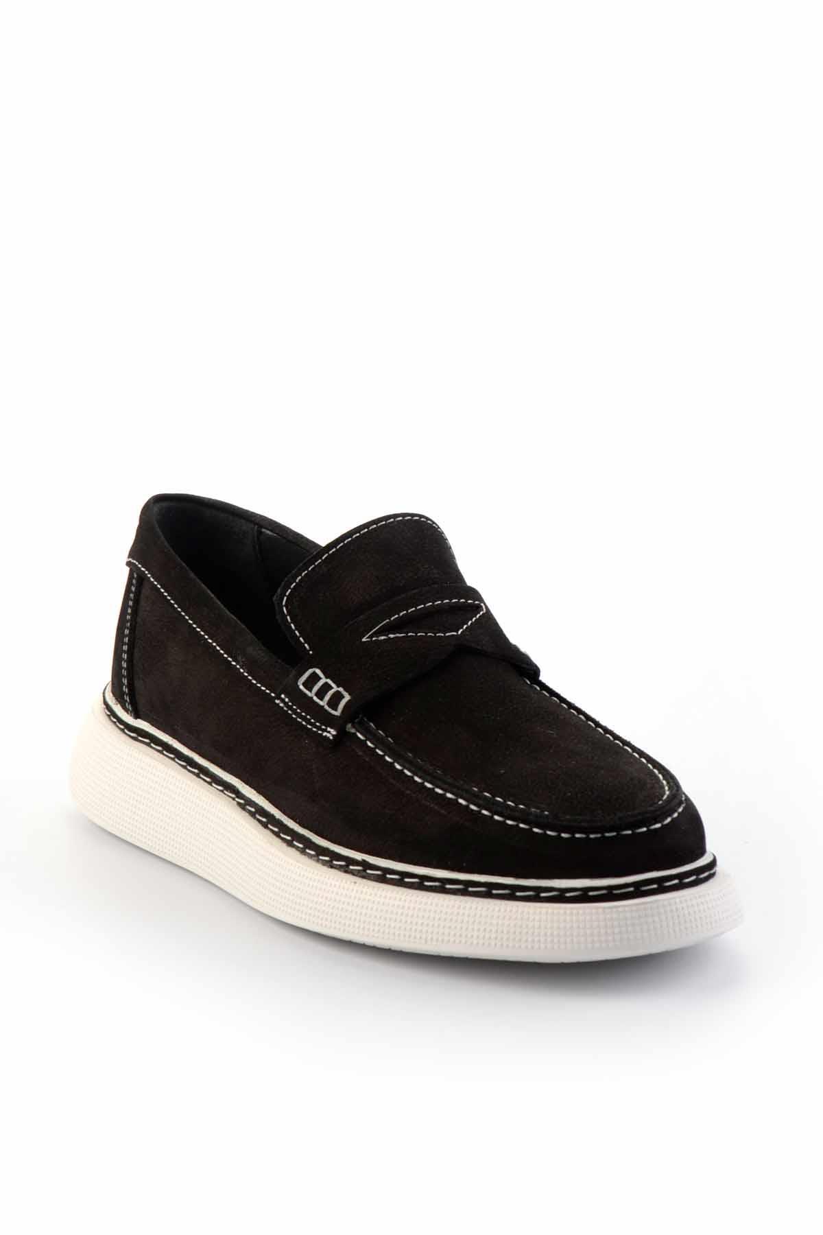Siyah Leather Erkek Loafer Ayakkabı E01401080101