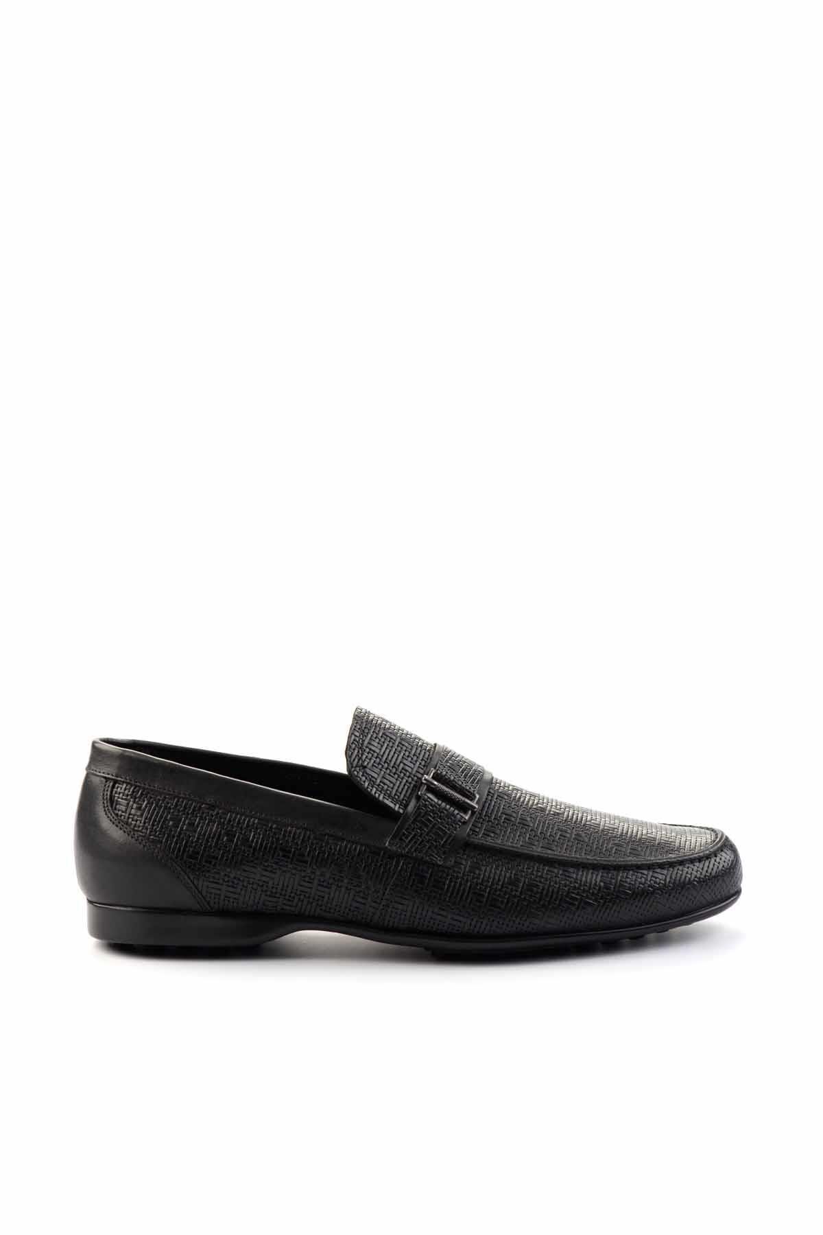 Siyah Leather Erkek Loafer Ayakkabı E01757267403