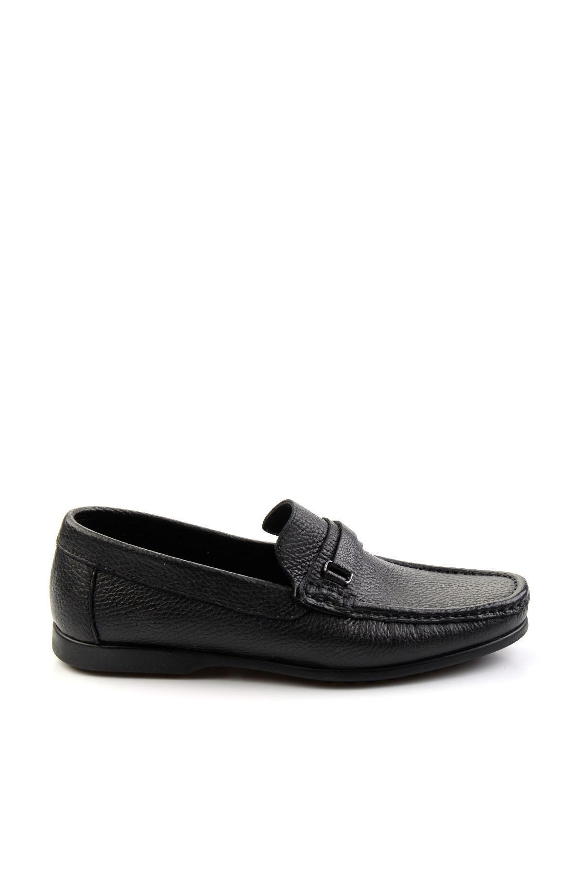 Siyah Leather Erkek Loafer Ayakkabı E01323201040