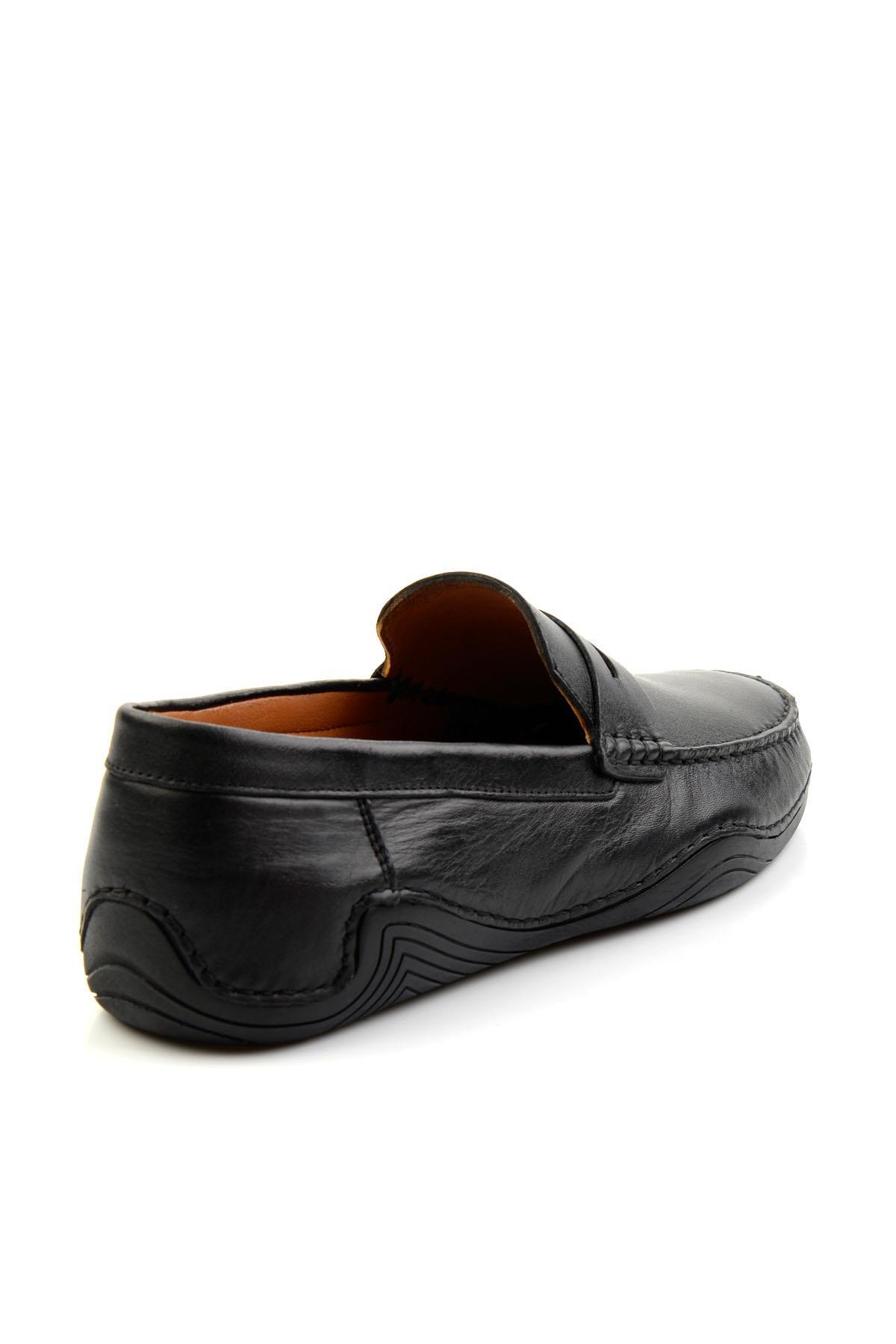Siyah Leather Erkek Loafer Ayakkabı E01547008143