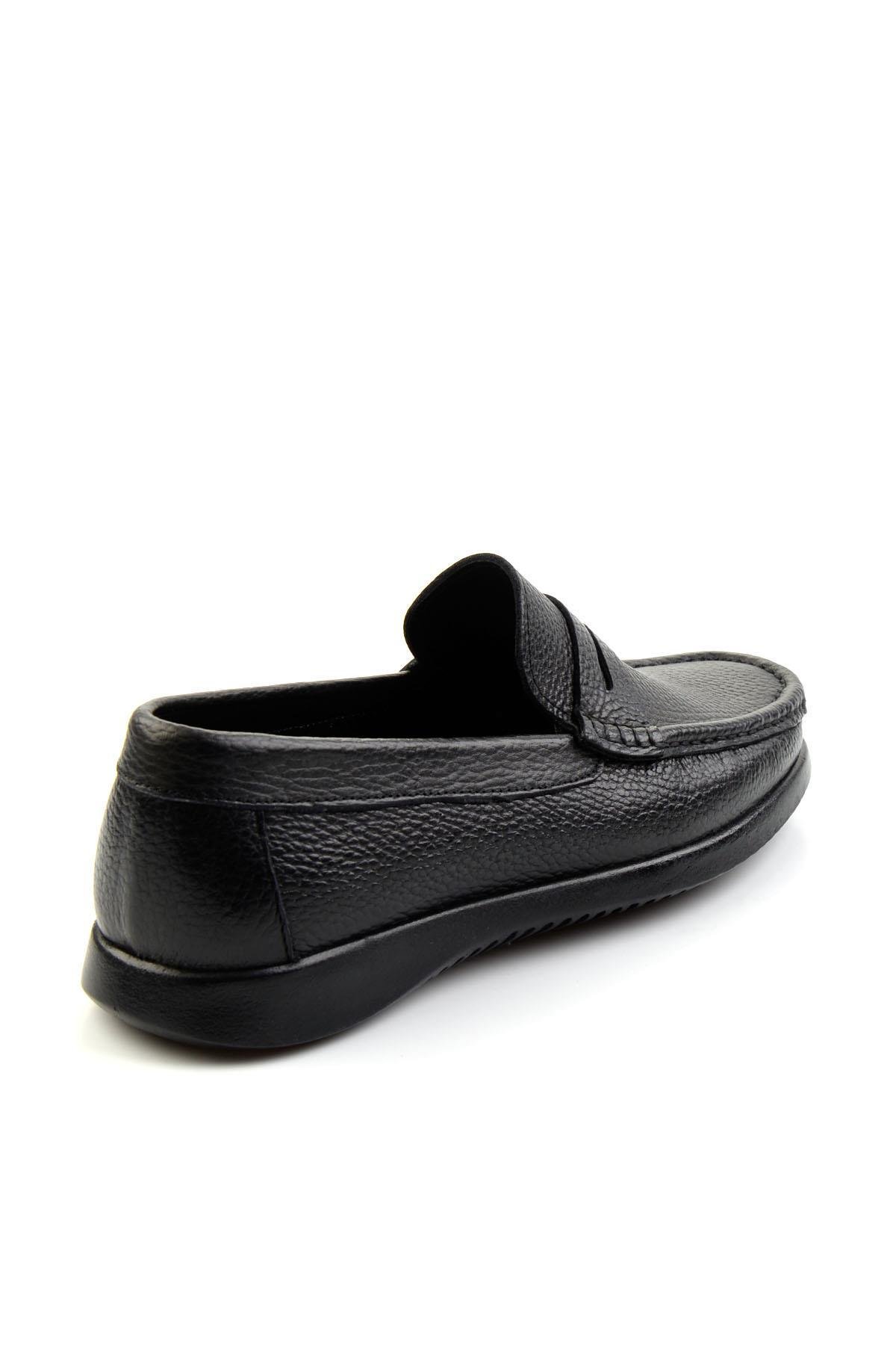 Siyah Leather Erkek Loafer Ayakkabı E01323202040